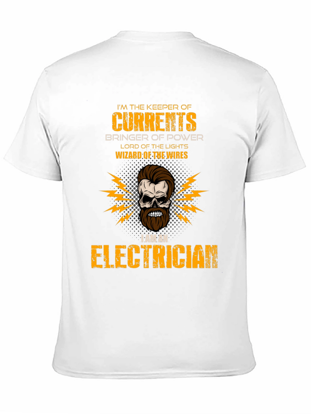 Electrician Skull T-Shirt - Keeper of Currents