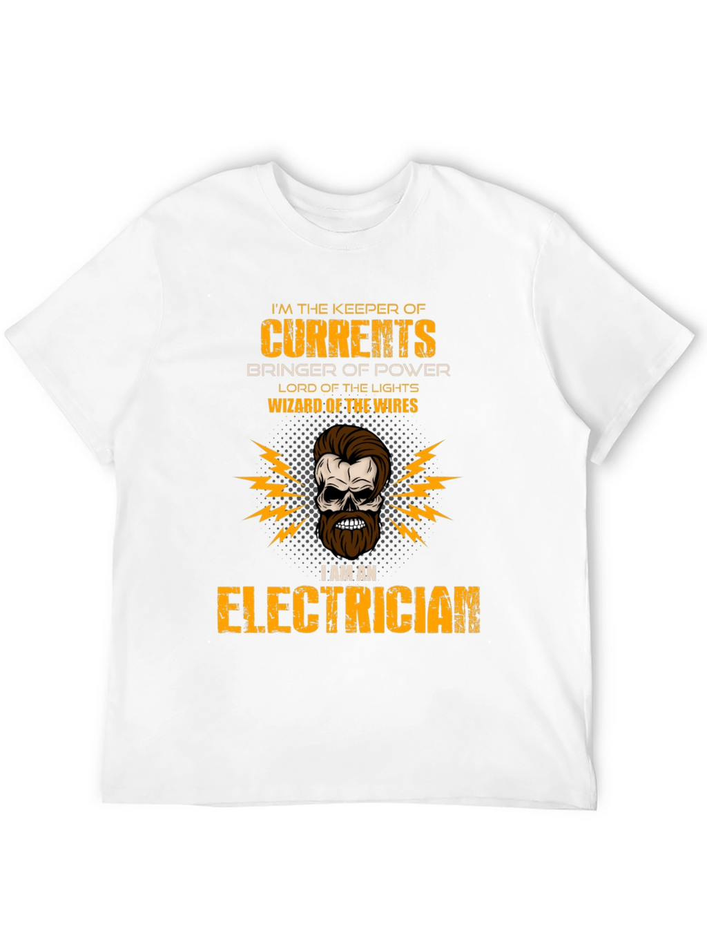 Electrician Skull T-Shirt - Keeper of Currents