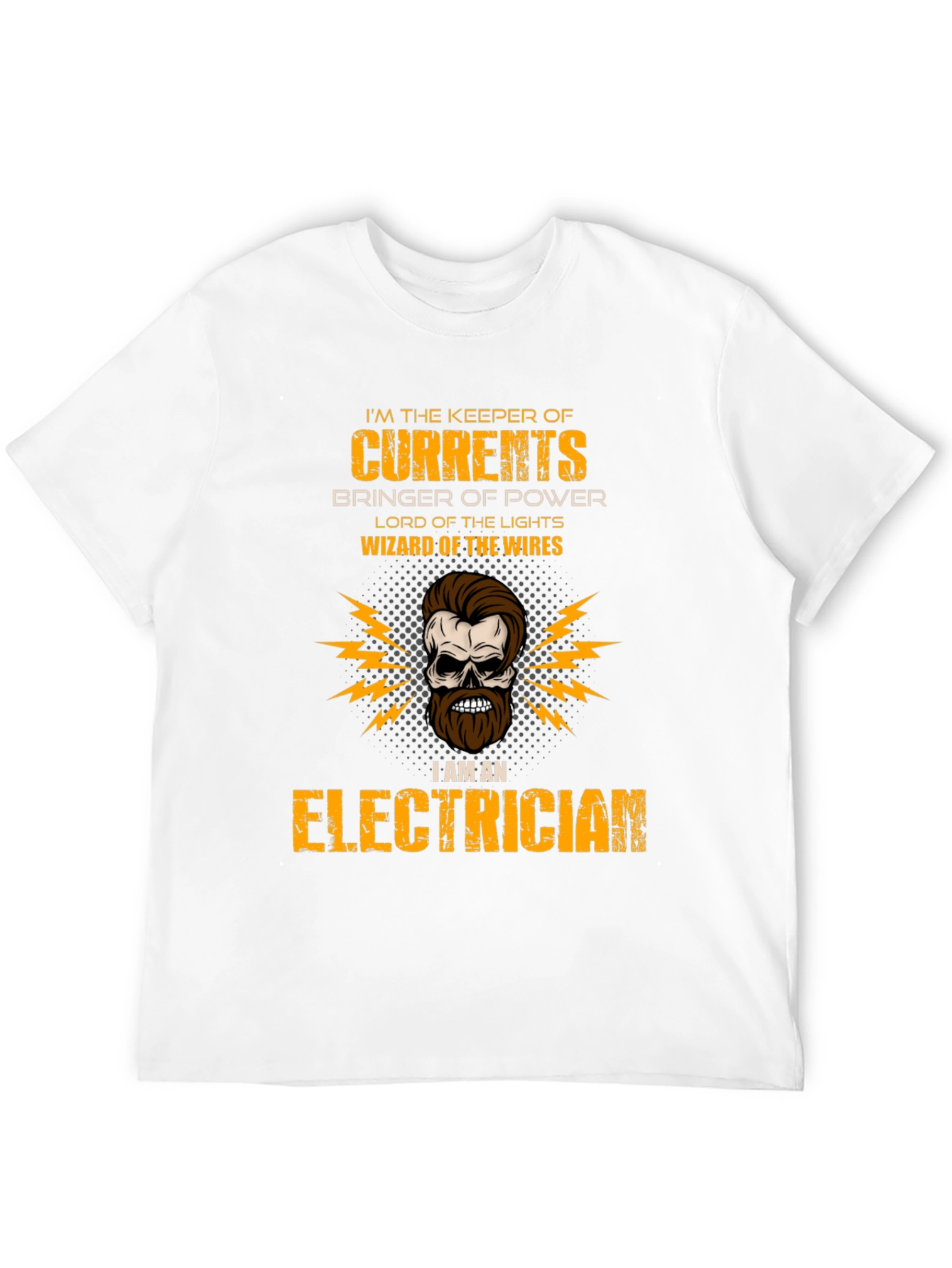 Electrician Skull T-Shirt - Keeper of Currents