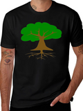 Tree Graphic Black T-Shirt