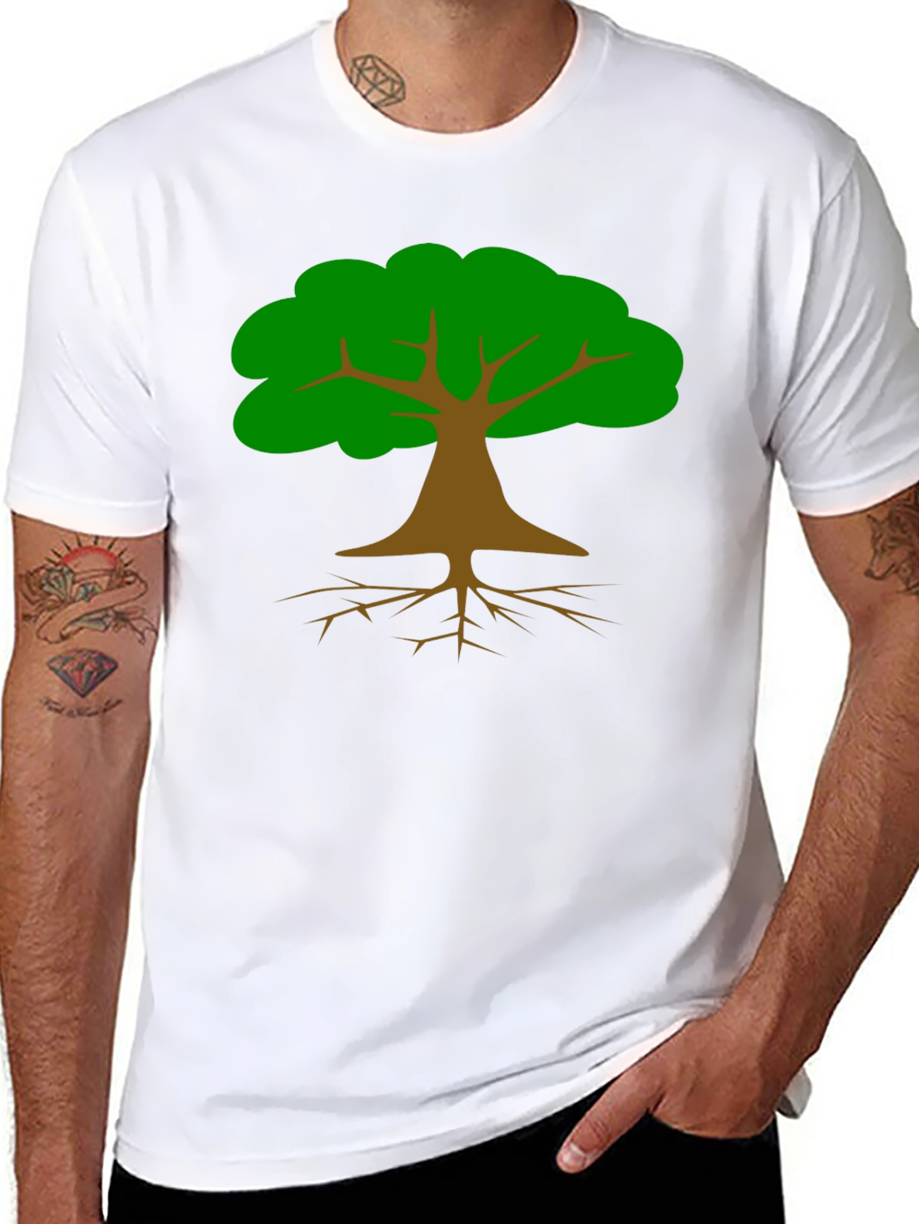Tree Graphic Black T-Shirt