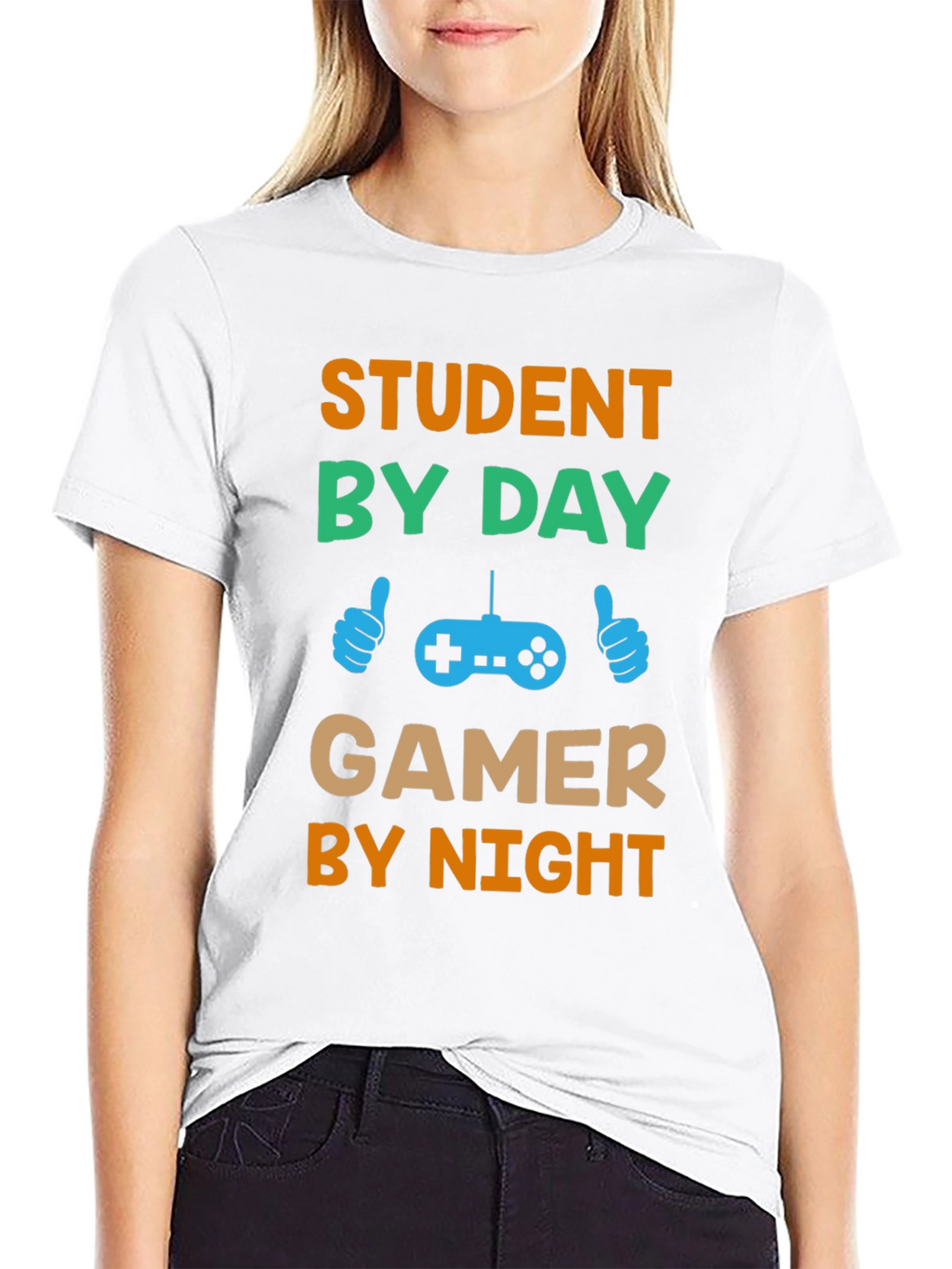Student by Day Gamer by Night T-Shirt