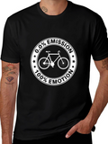 0.0% Emission 100% Emotion Bicycle Graphic T-Shirt
