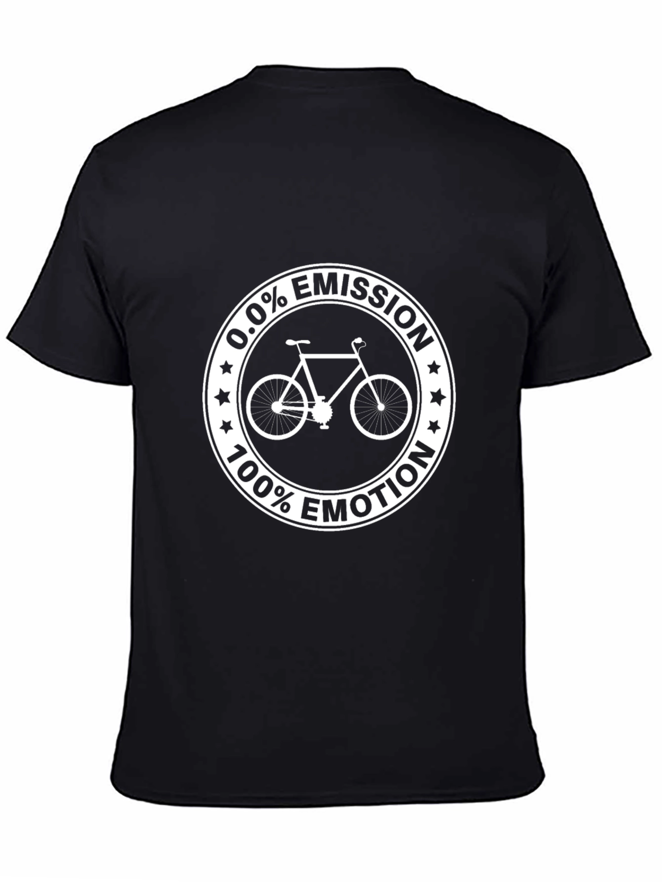 0.0% Emission 100% Emotion Bicycle Graphic T-Shirt