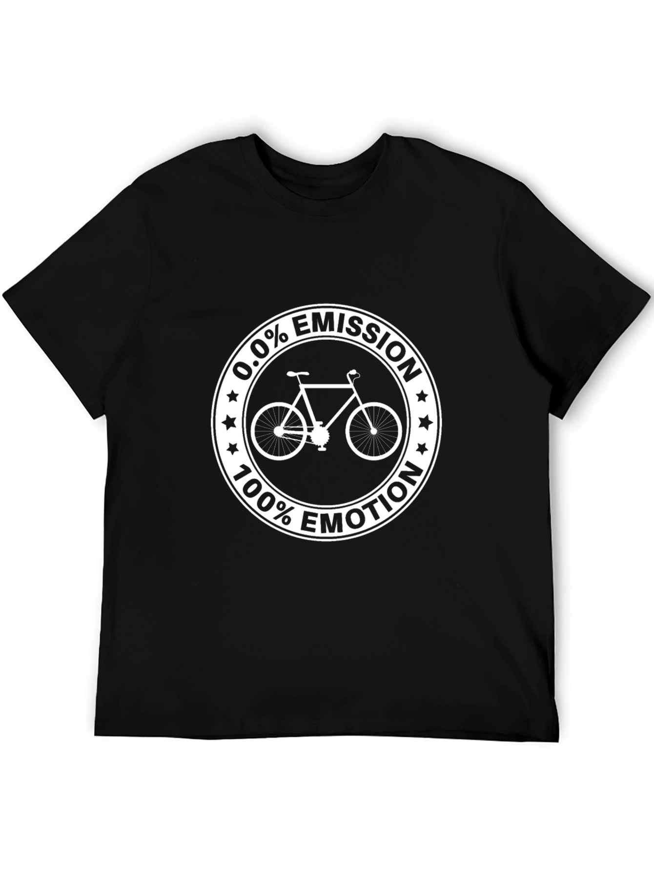 0.0% Emission 100% Emotion Bicycle Graphic T-Shirt