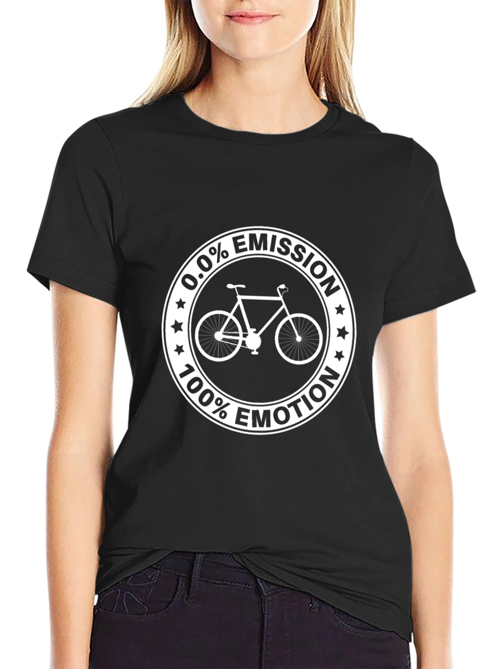 0.0% Emission 100% Emotion Bicycle Graphic T-Shirt