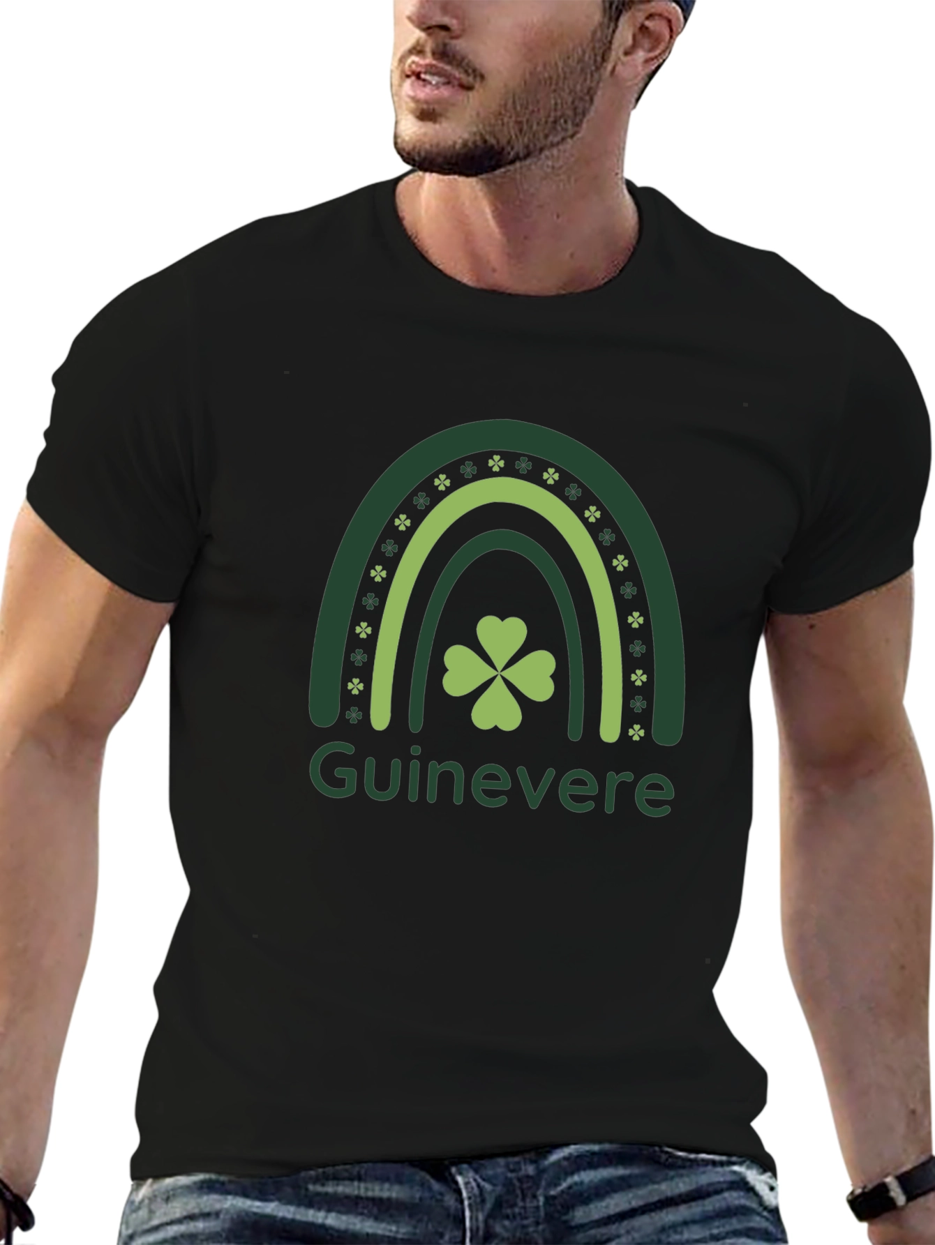 Guinevere St. Patricks Day Shamrock Rainbow T-Shirt