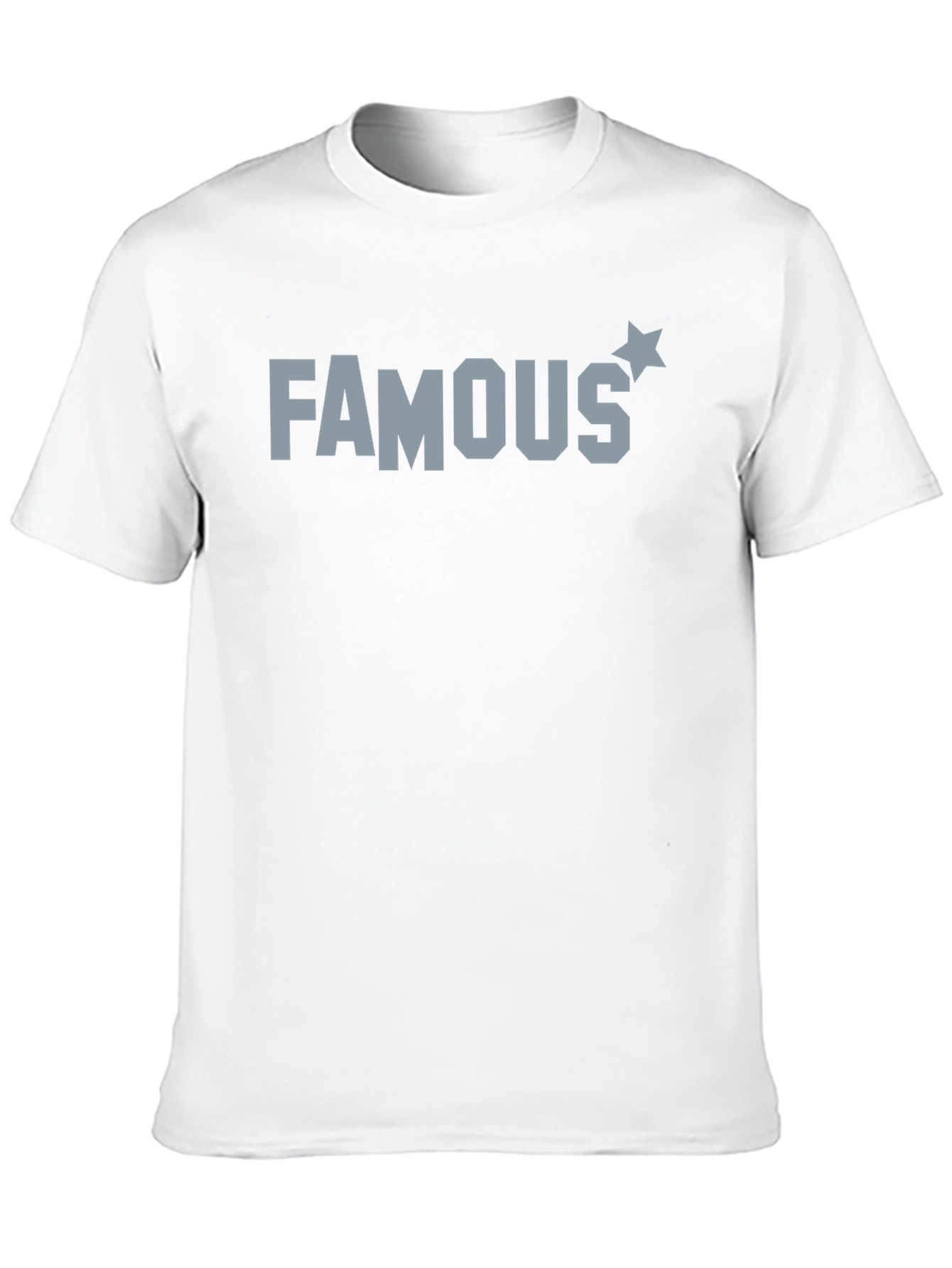 Famous Graphic Tee - Black Cotton T-Shirt