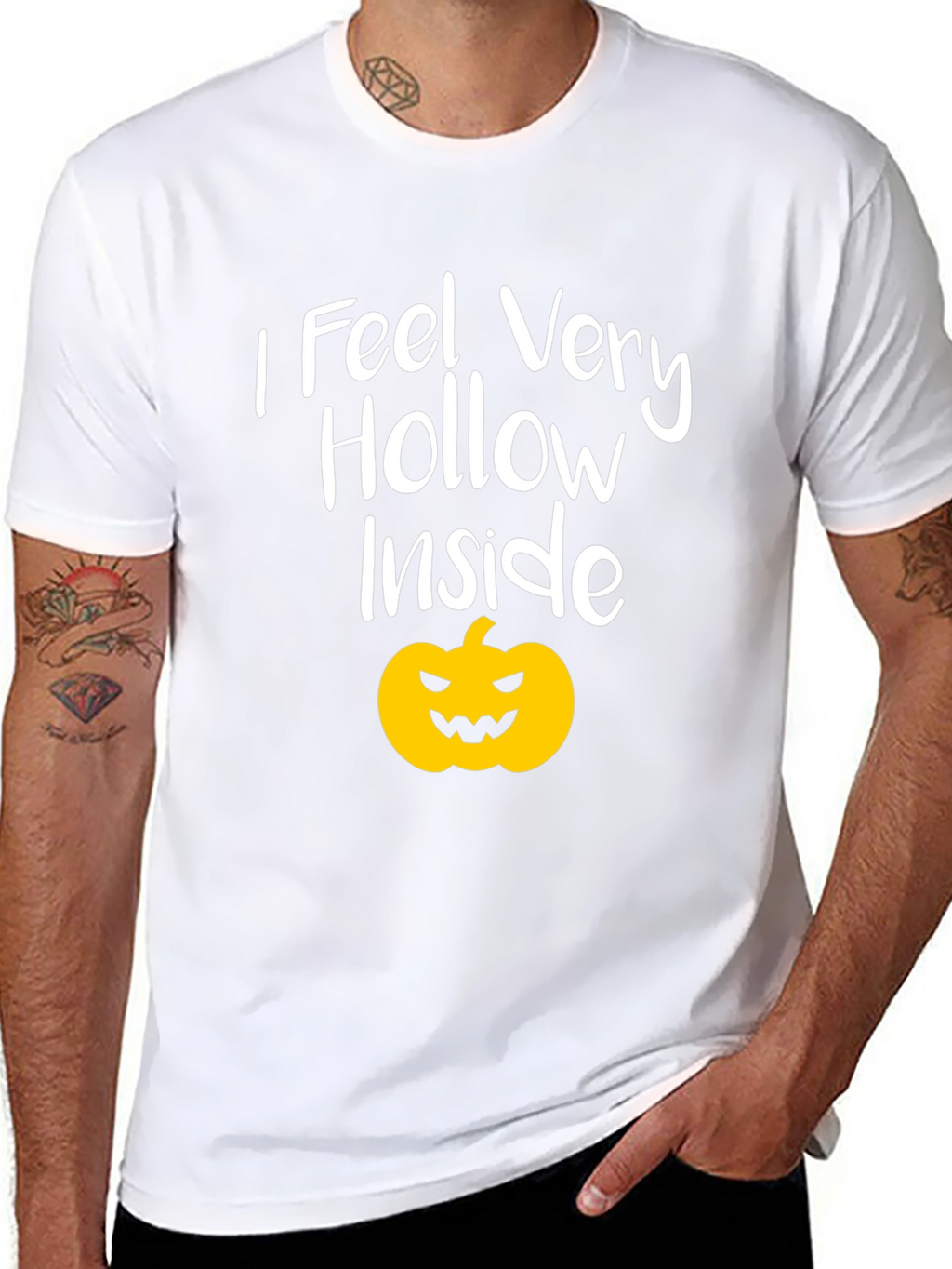 I Feel Hollow Inside Halloween Pumpkin T-Shirt