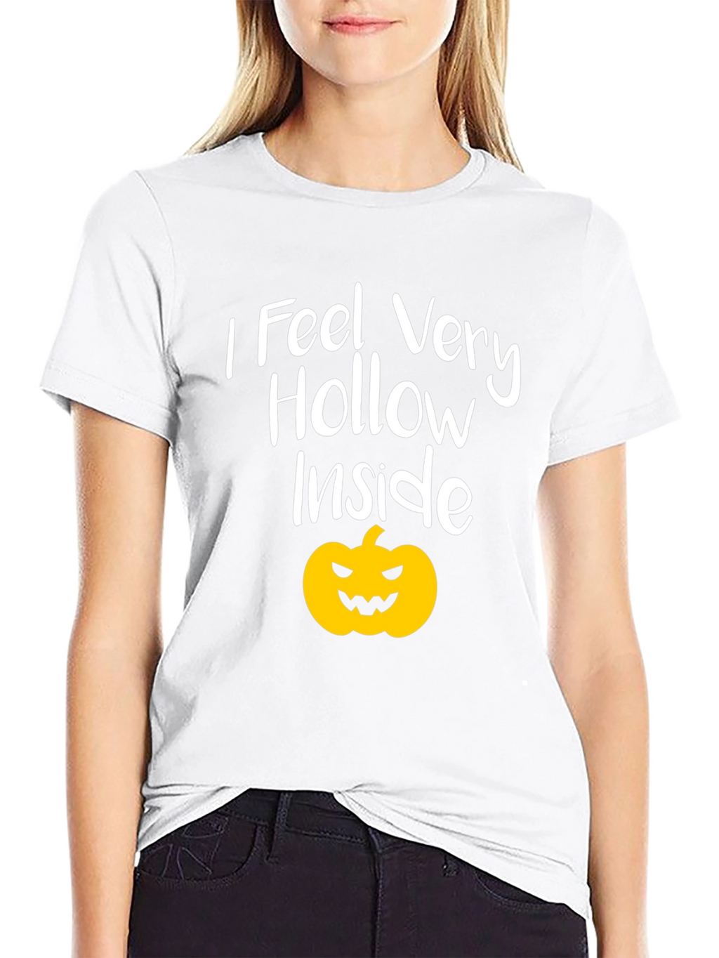 I Feel Hollow Inside Halloween Pumpkin T-Shirt