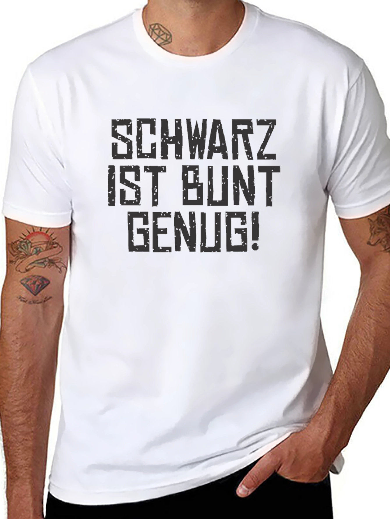 Schwarz Ist Bunt Genug! Graphic T-Shirt