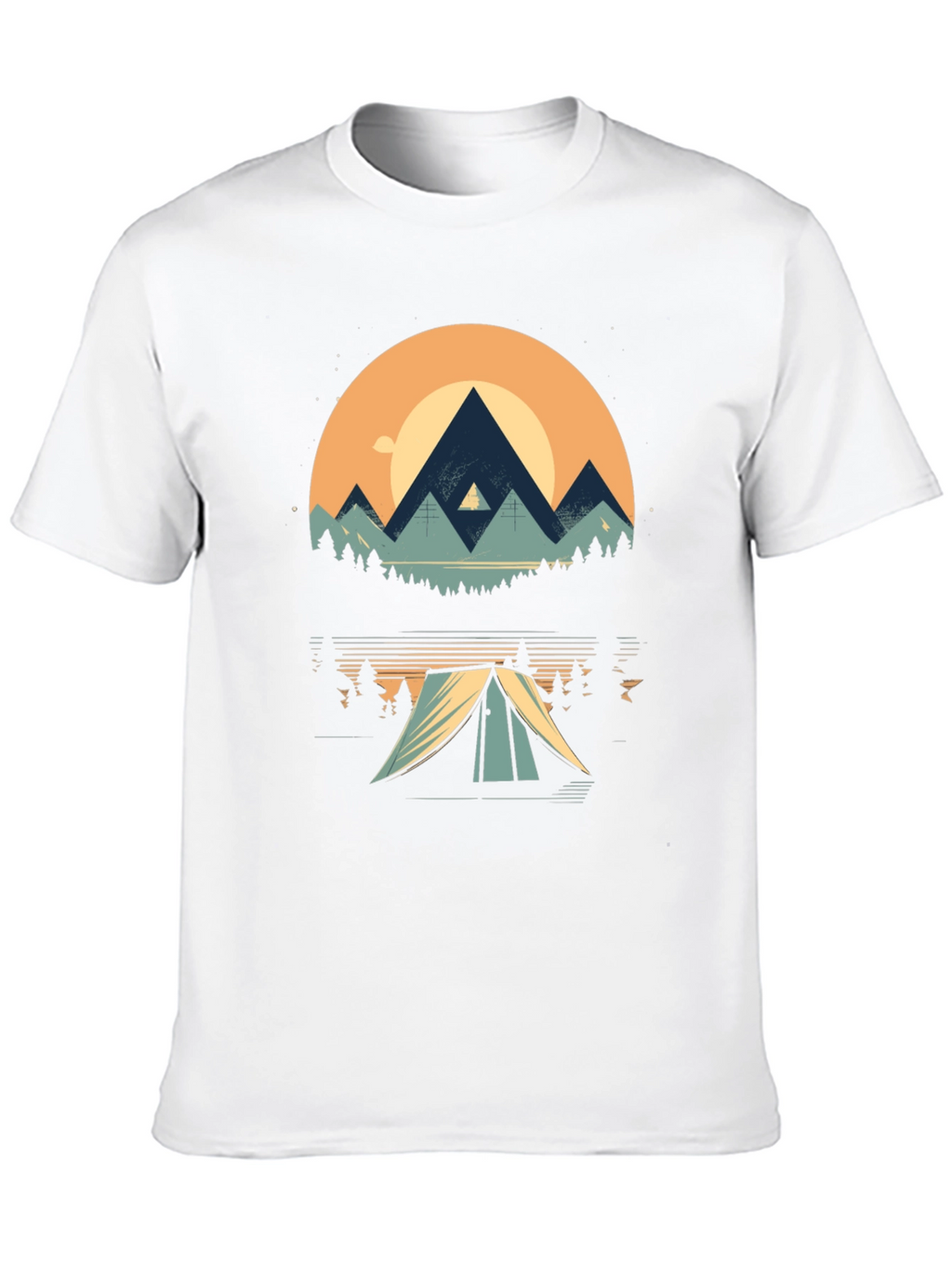 Nature Adventure Tee - Mountain Camping Graphic