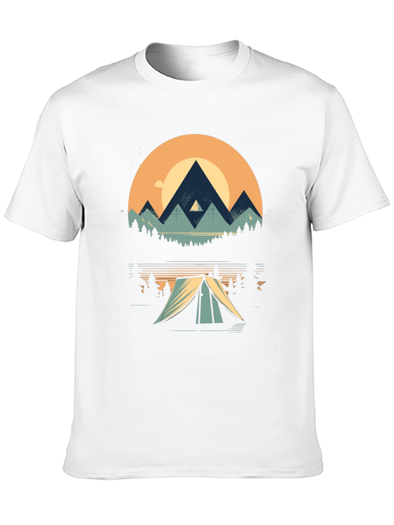 Nature Adventure Tee - Mountain Camping Graphic