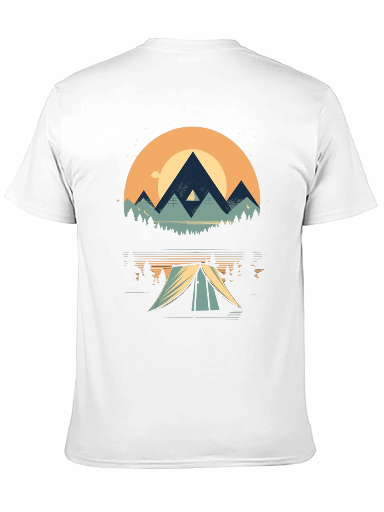 Nature Adventure Tee - Mountain Camping Graphic