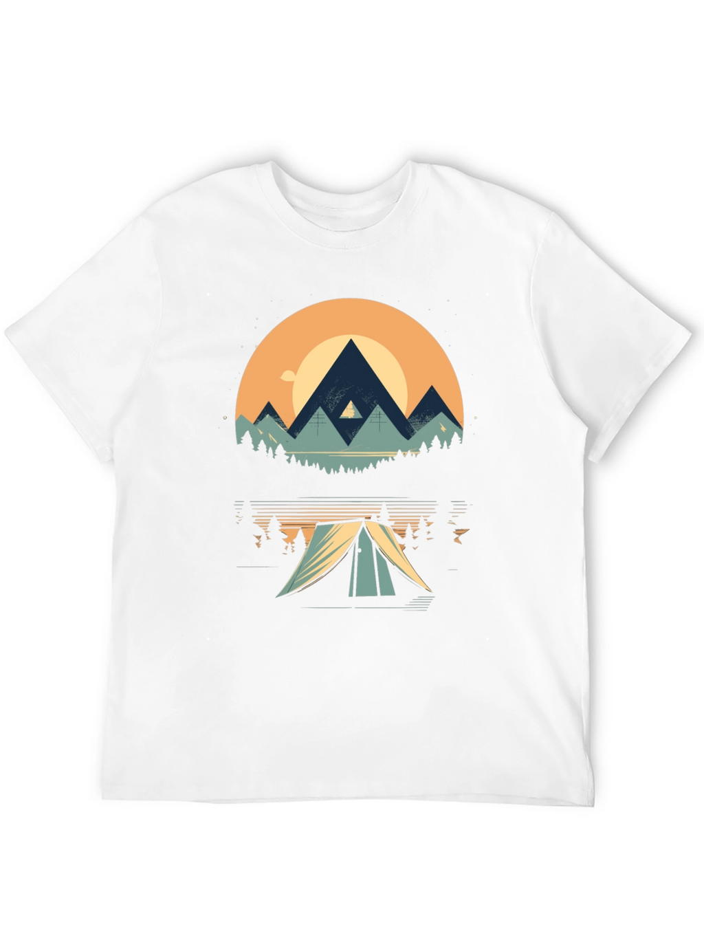 Nature Adventure Tee - Mountain Camping Graphic