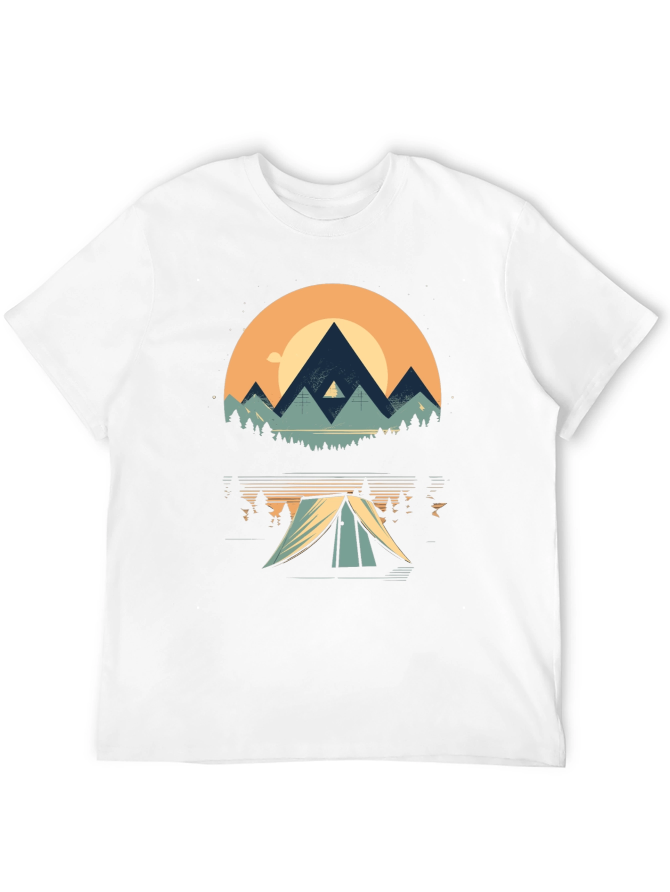 Nature Adventure Tee - Mountain Camping Graphic