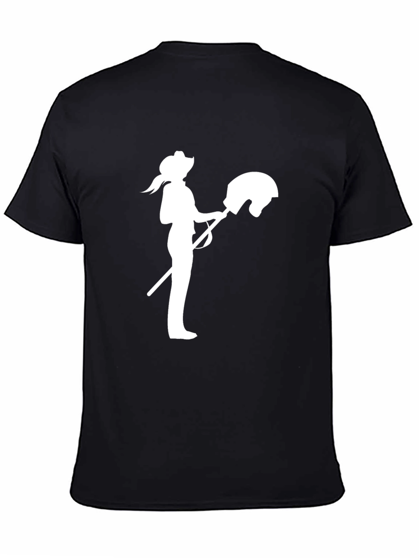 Cowgirl Hobby Horse Graphic Tee - Black