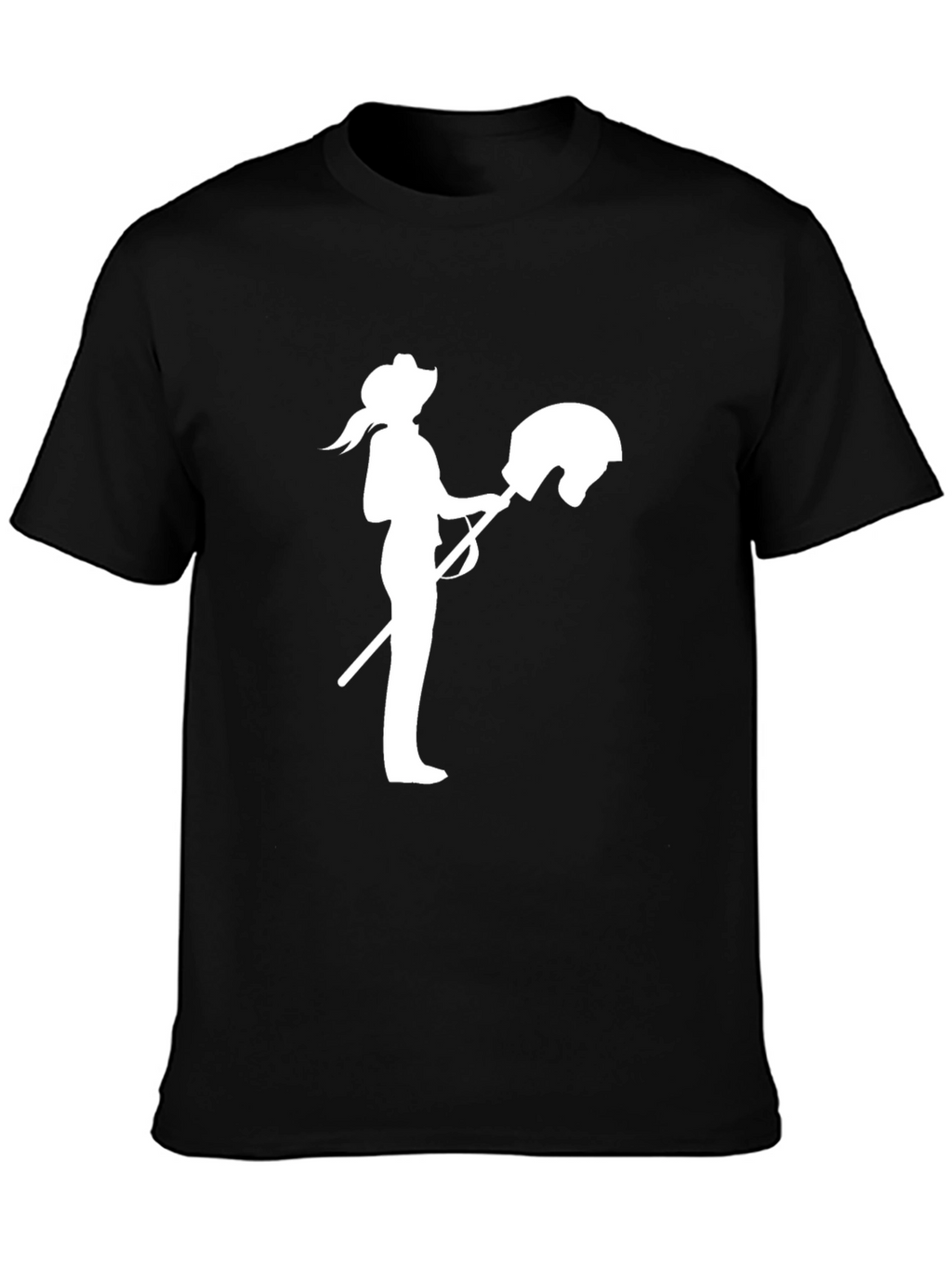 Cowgirl Hobby Horse Graphic Tee - Black