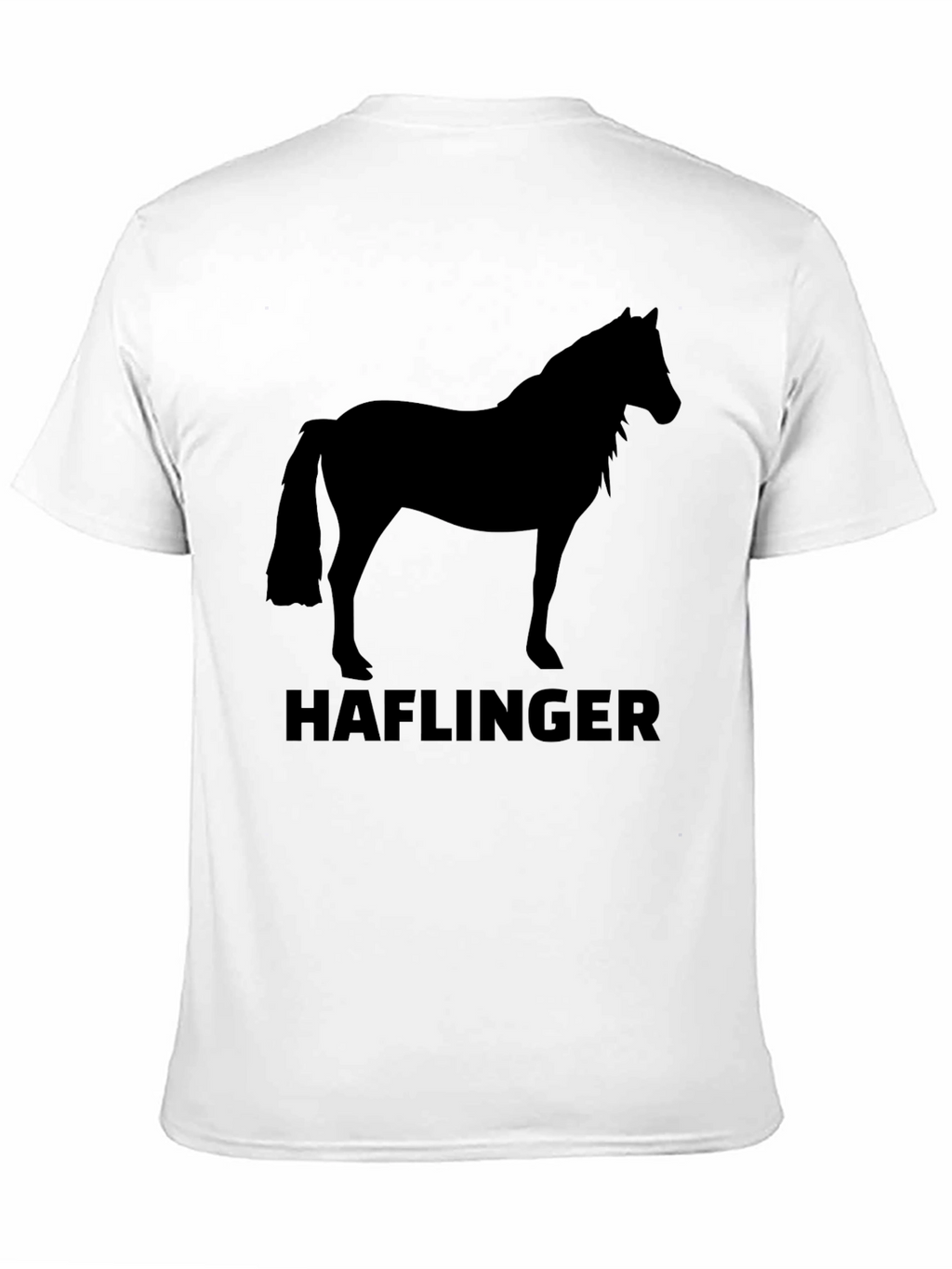 Black Haflinger Horse T-Shirt