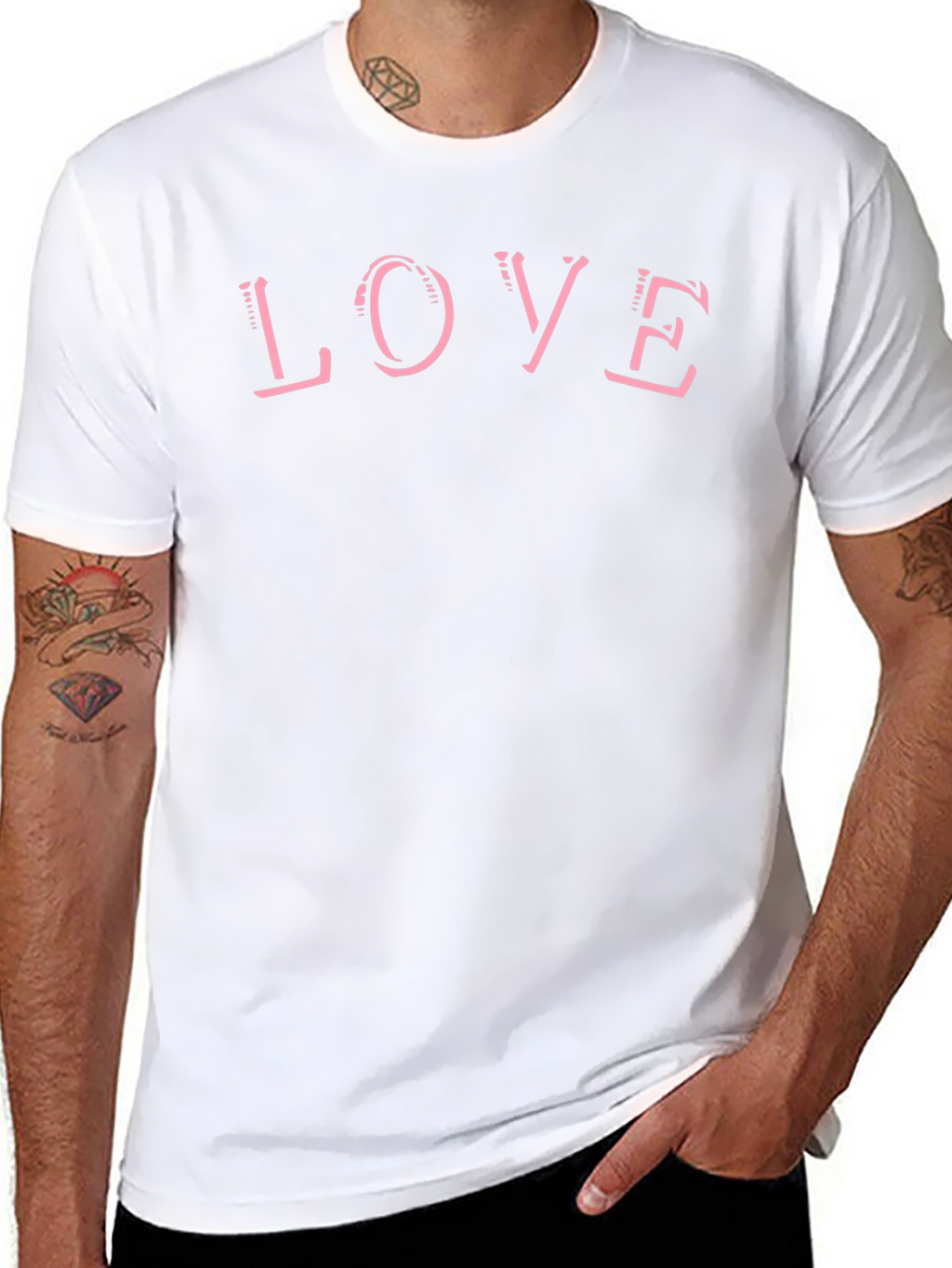 Love Graphic Print Crew Neck T-Shirt