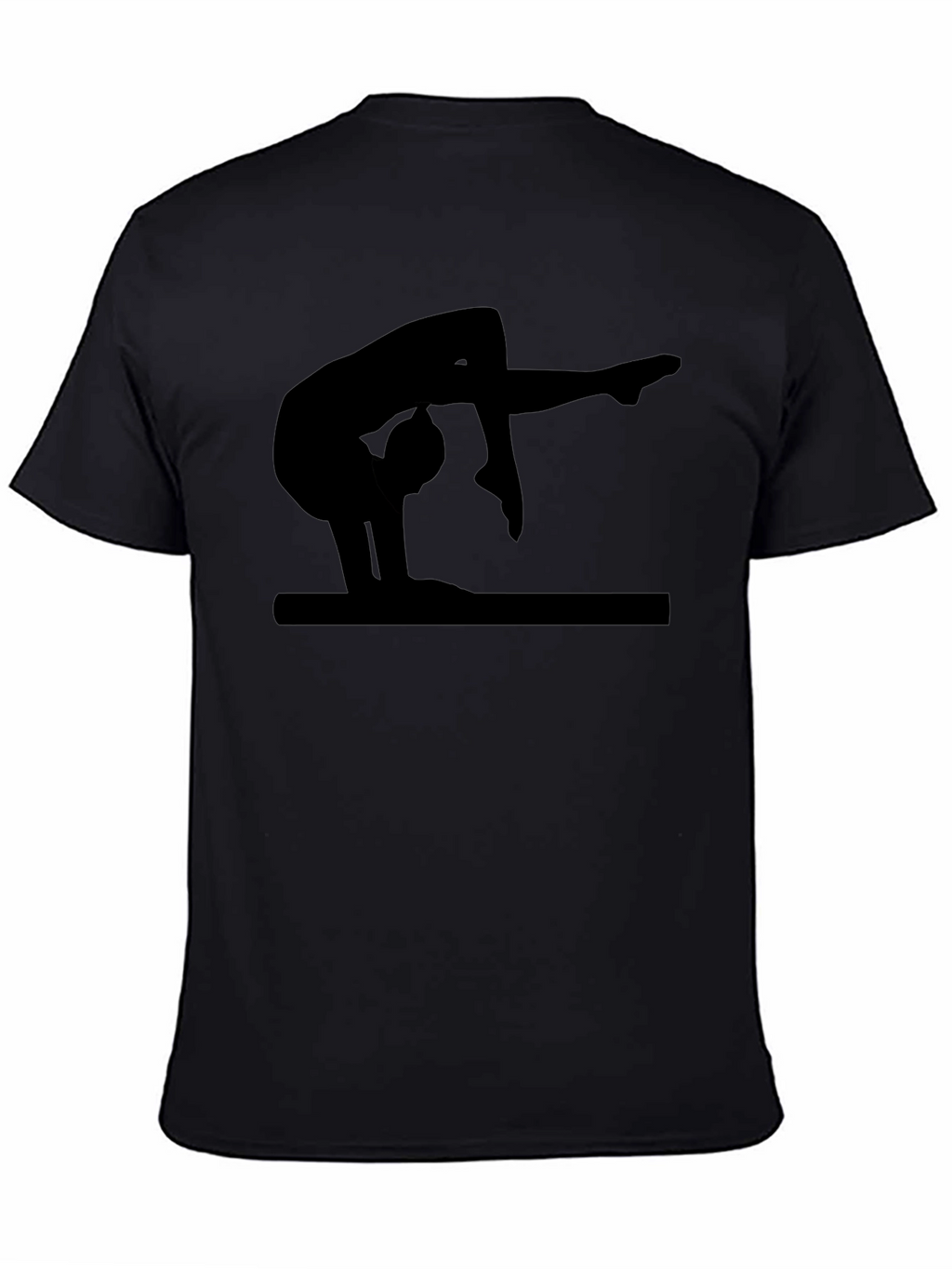 Gymnast Silhouette Black T-Shirt