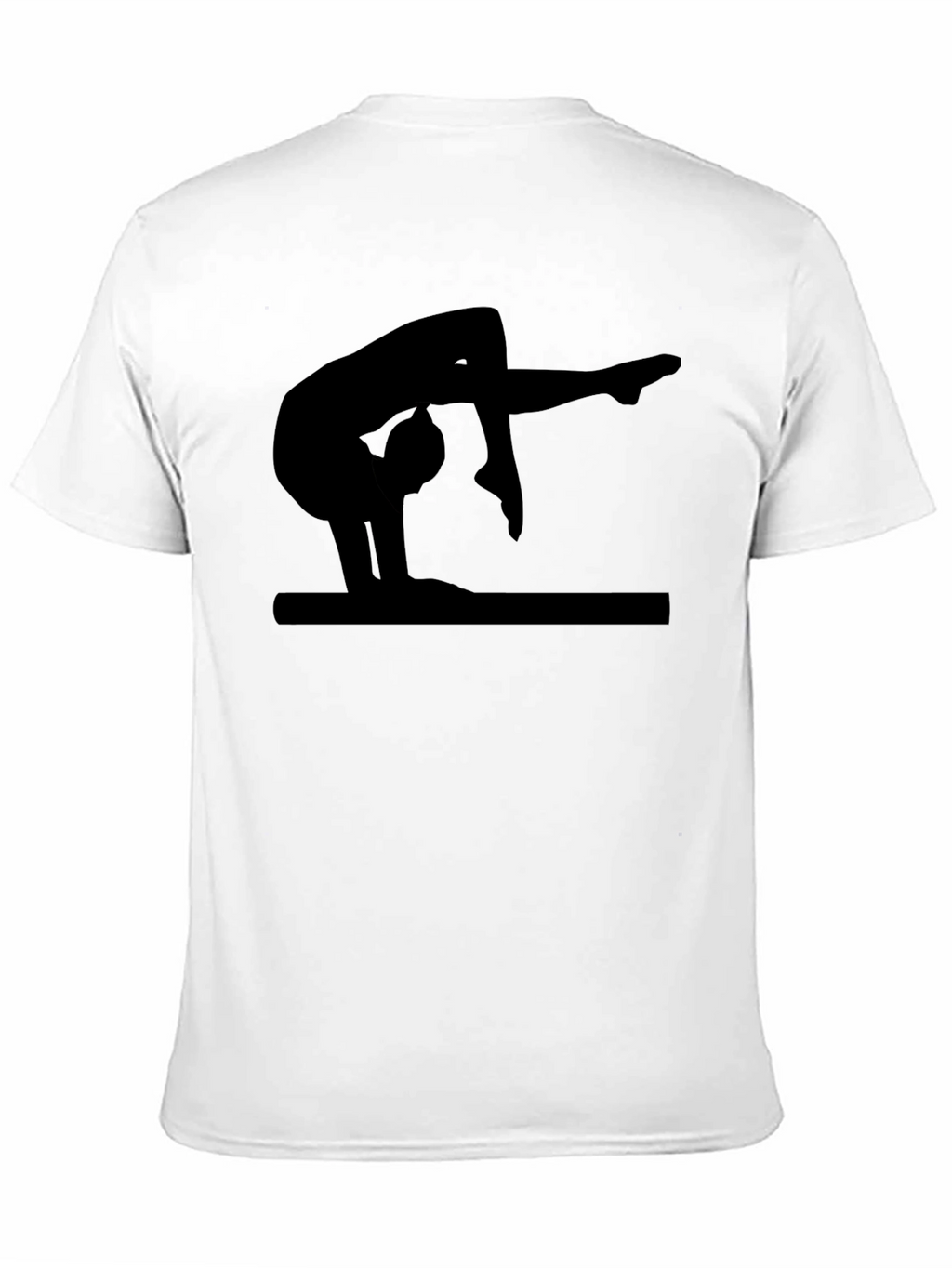 Gymnast Silhouette Black T-Shirt