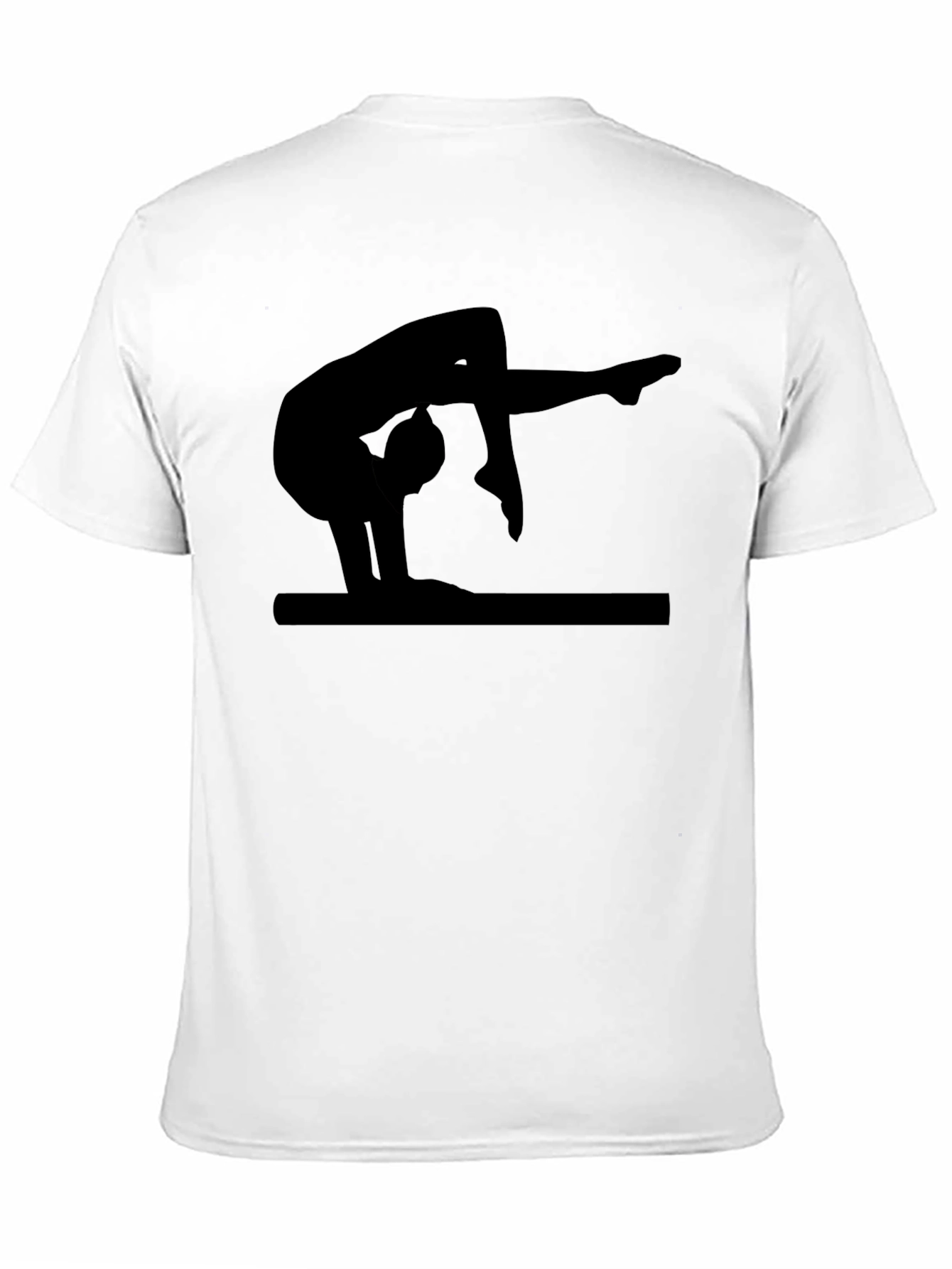 Gymnast Silhouette Black T-Shirt