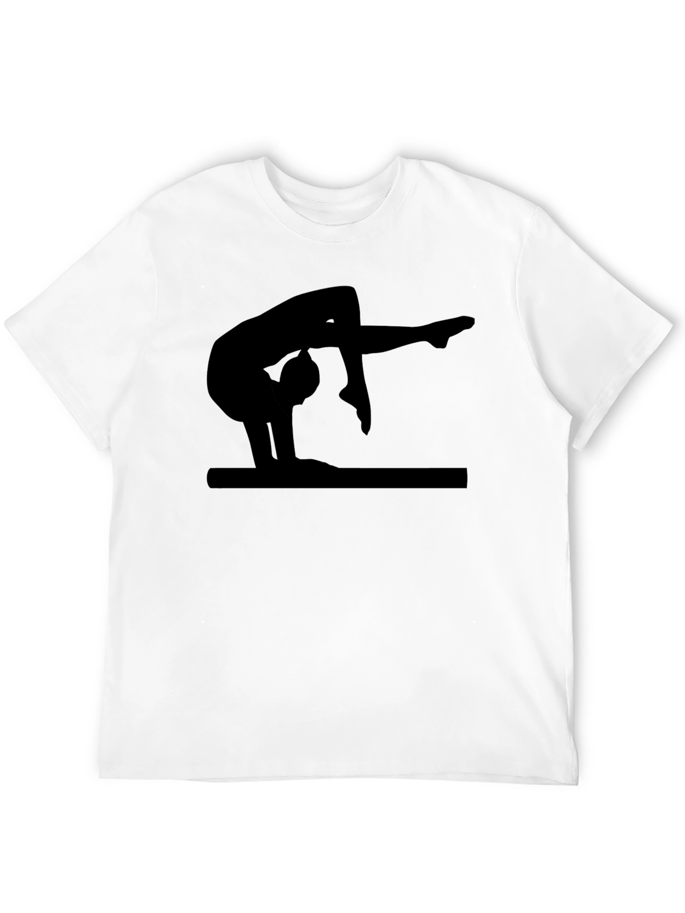 Gymnast Silhouette Black T-Shirt