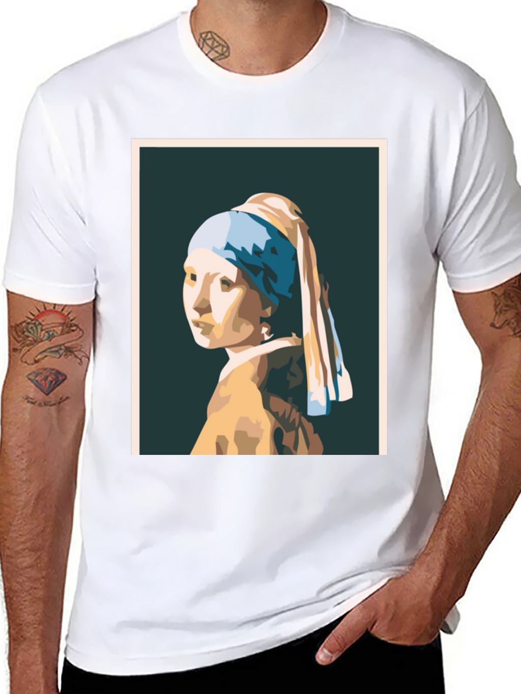 Girl with a Pearl Earring Graphic T-Shirt