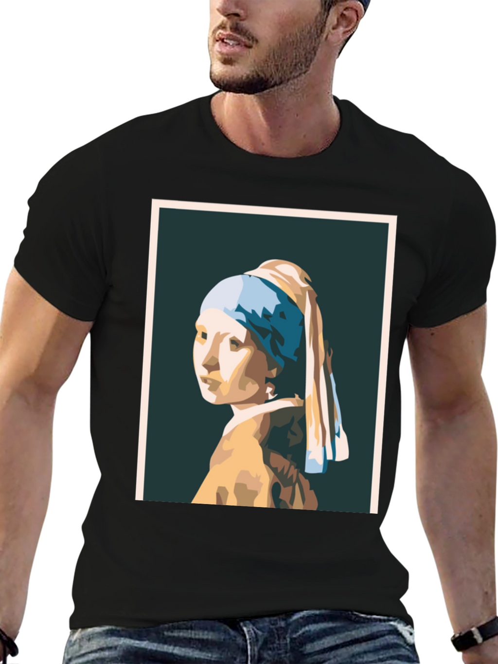 Girl with a Pearl Earring Graphic T-Shirt