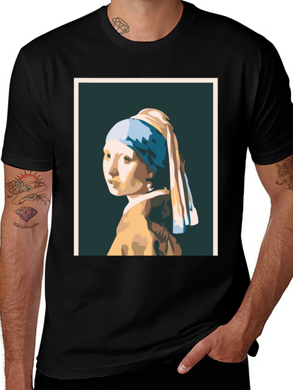 Girl with a Pearl Earring Graphic T-Shirt
