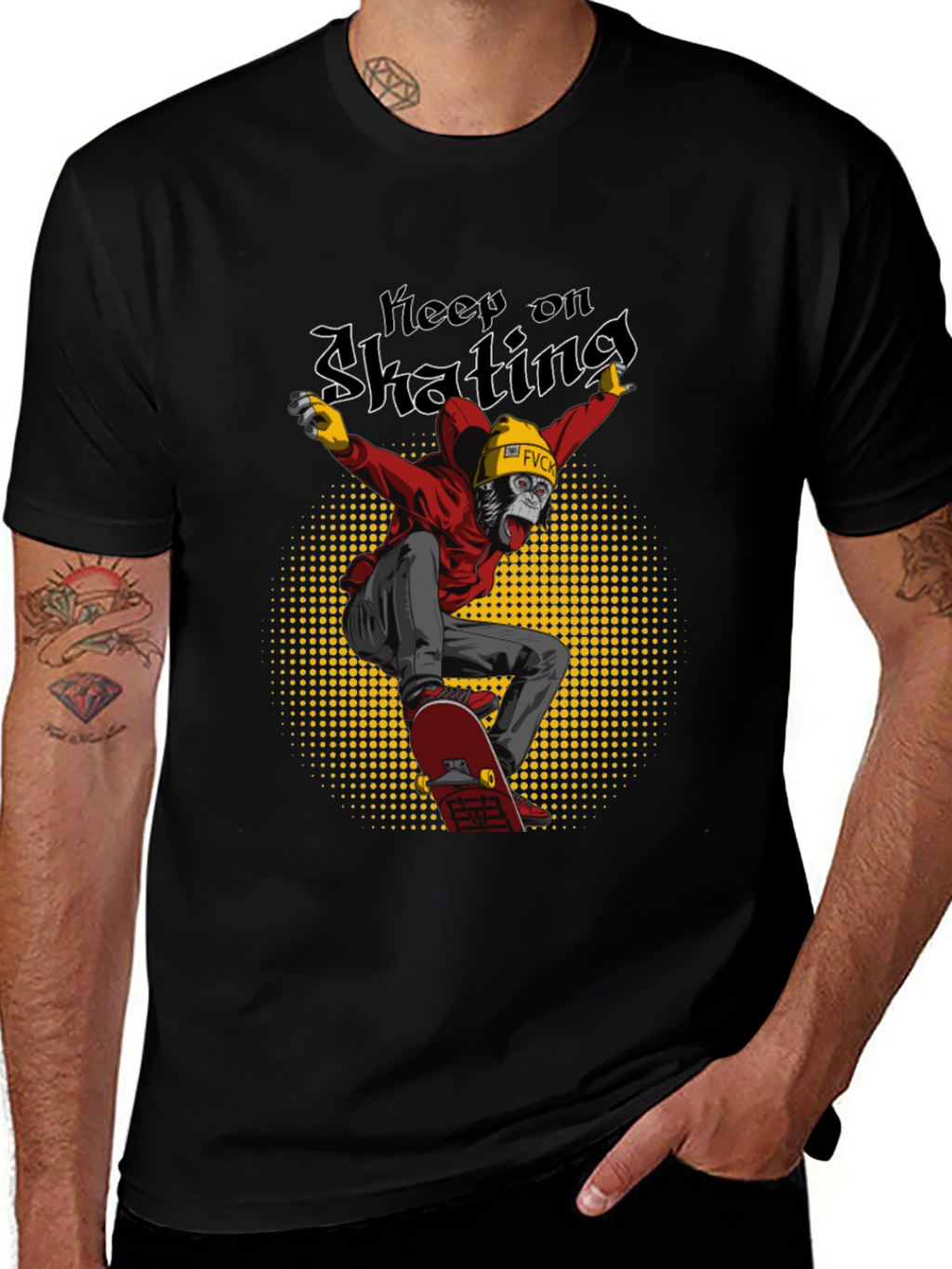 Keep on Skating Gorilla Graphic Tee