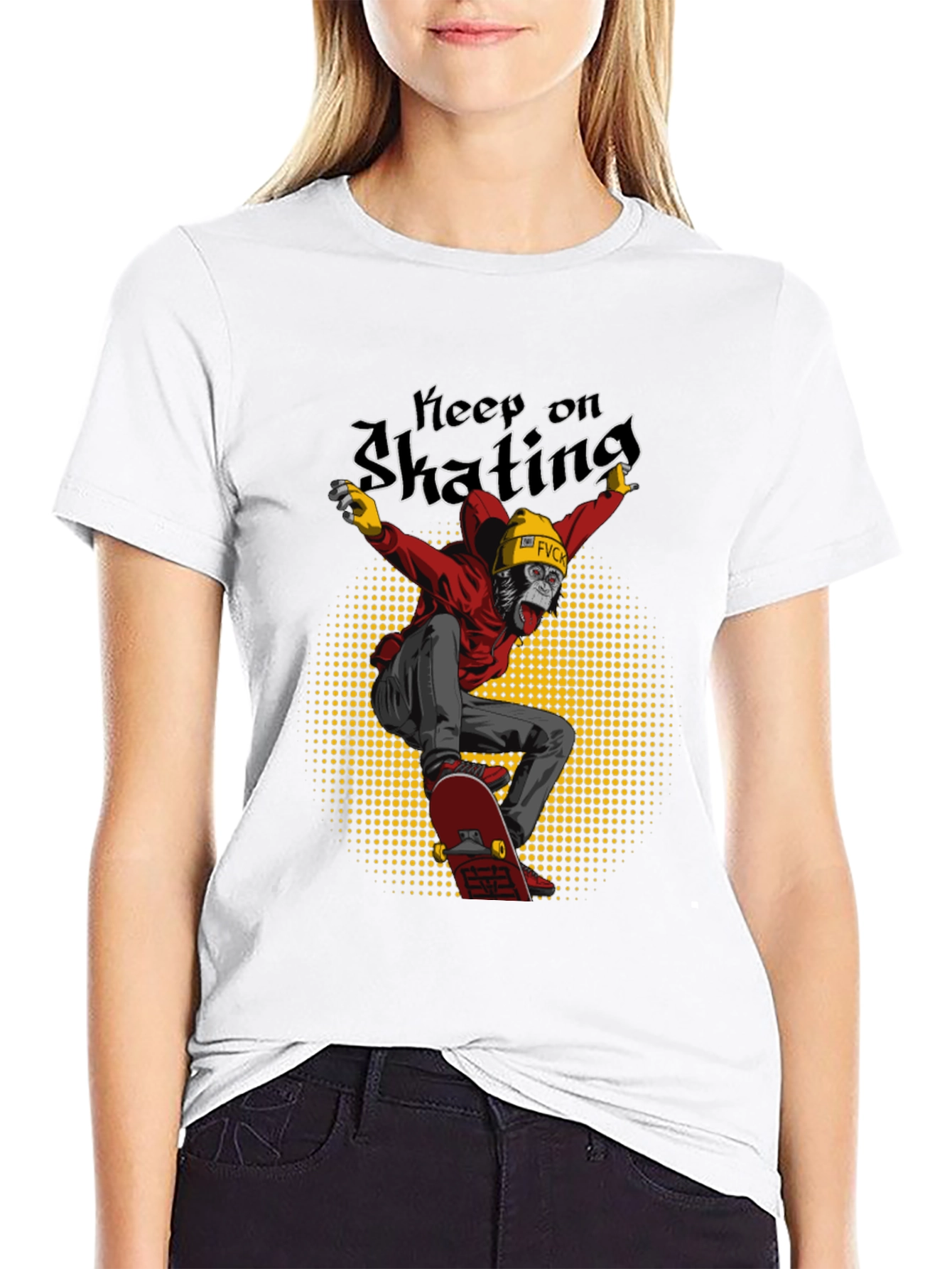 Keep on Skating Gorilla Graphic Tee