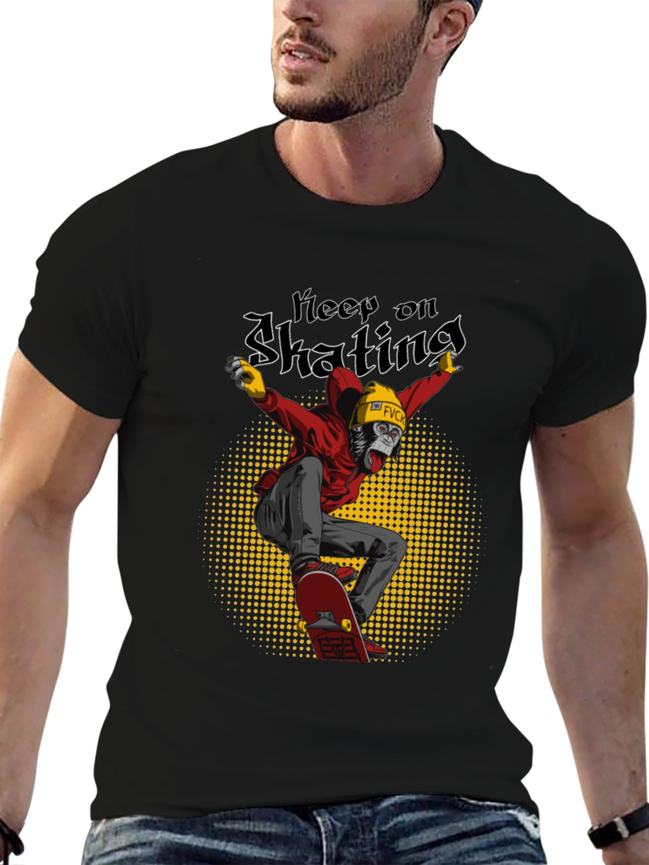 Keep on Skating Gorilla Graphic Tee