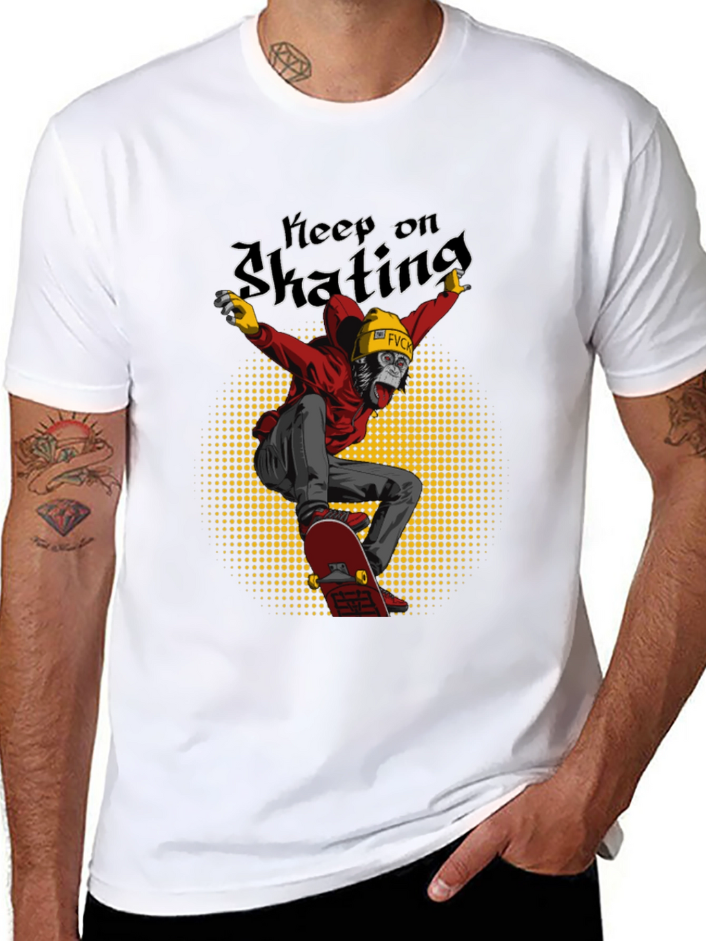 Keep on Skating Gorilla Graphic Tee