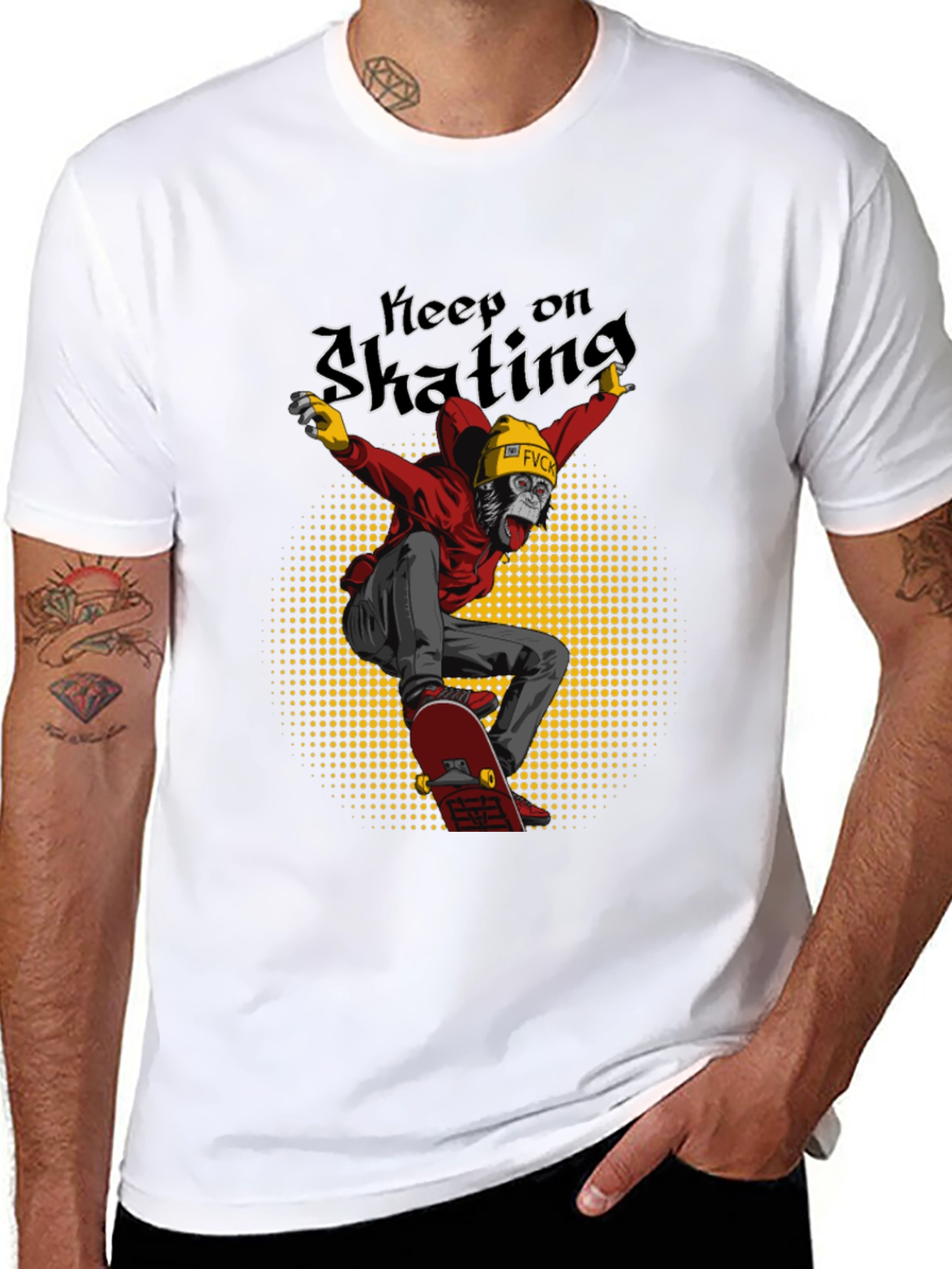 Keep on Skating Gorilla Graphic Tee