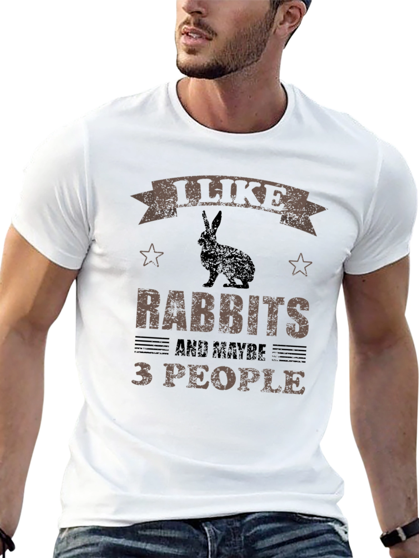 I Like Rabbits and Maybe 3 People T-Shirt
