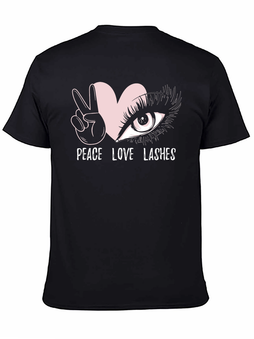 Peace Love Lashes Graphic T-Shirt