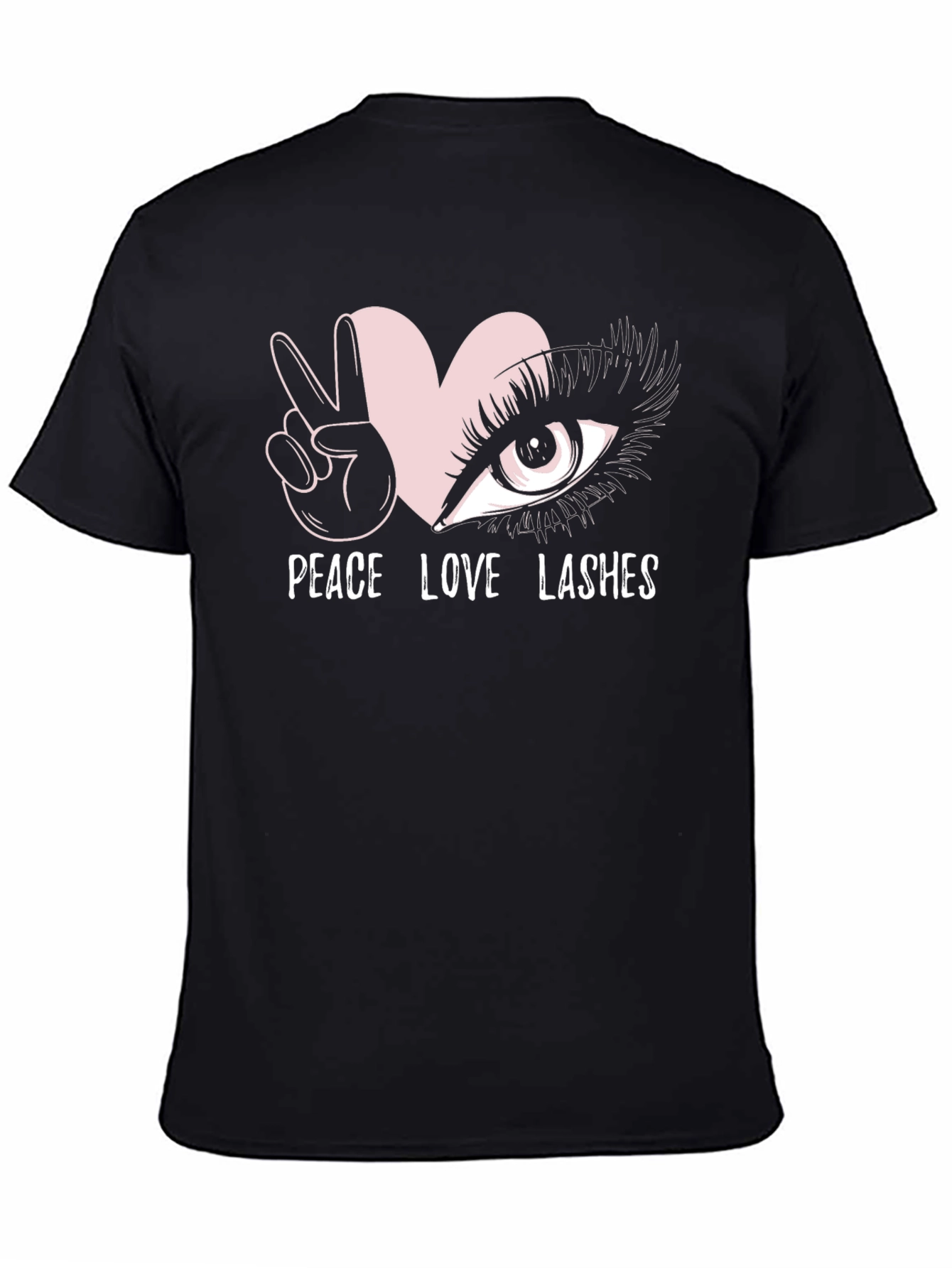 Peace Love Lashes Graphic T-Shirt