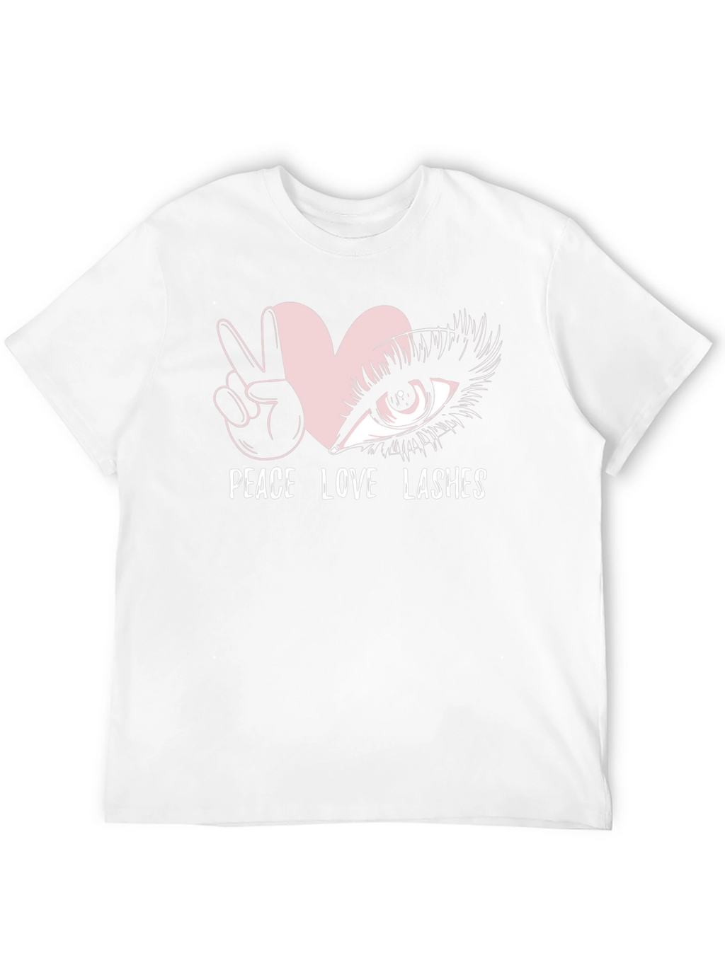 Peace Love Lashes Graphic T-Shirt