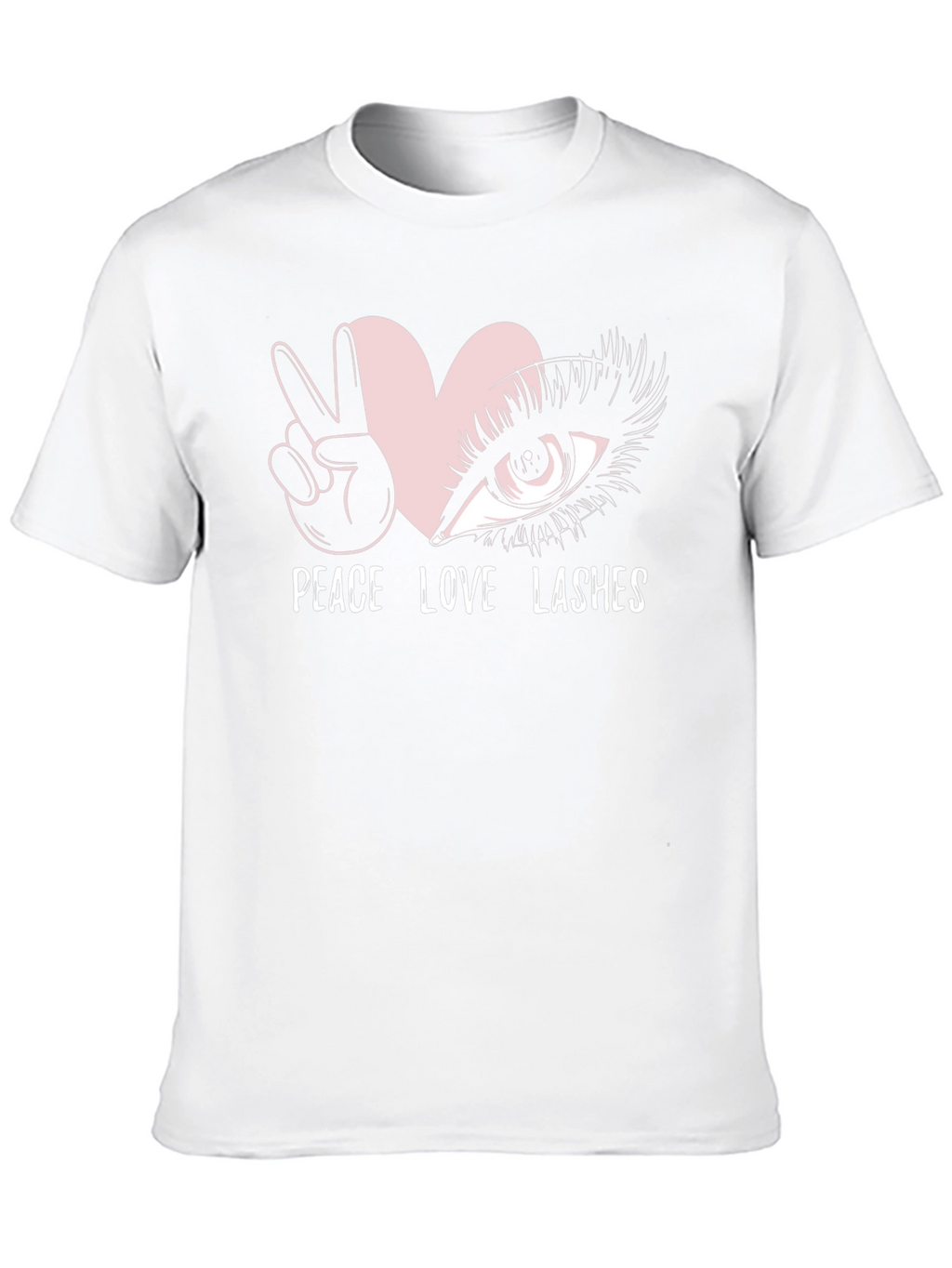 Peace Love Lashes Graphic T-Shirt