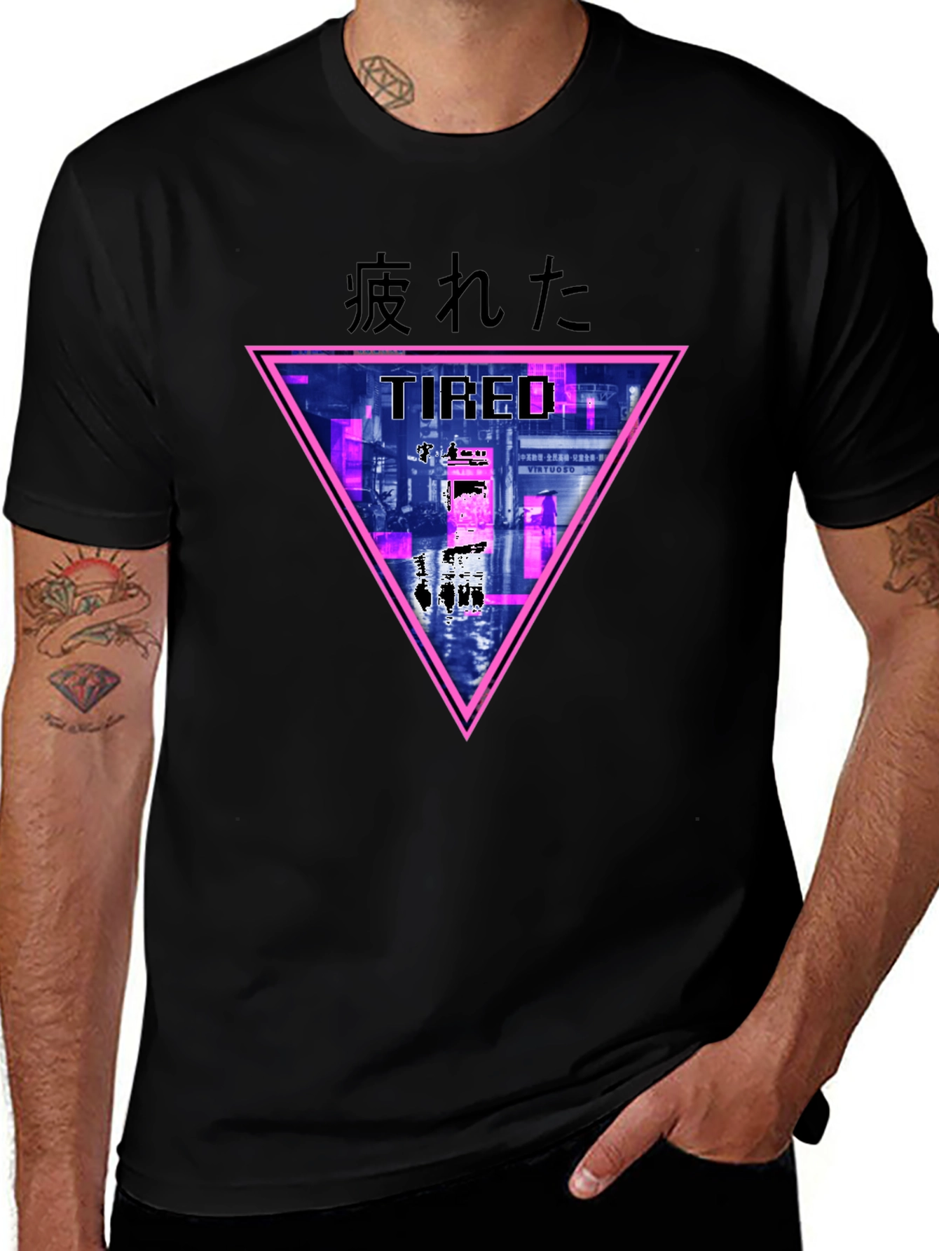 Tired Graphic Tee - Edgy Streetwear