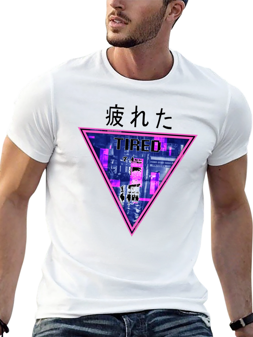 Tired Graphic Tee - Edgy Streetwear
