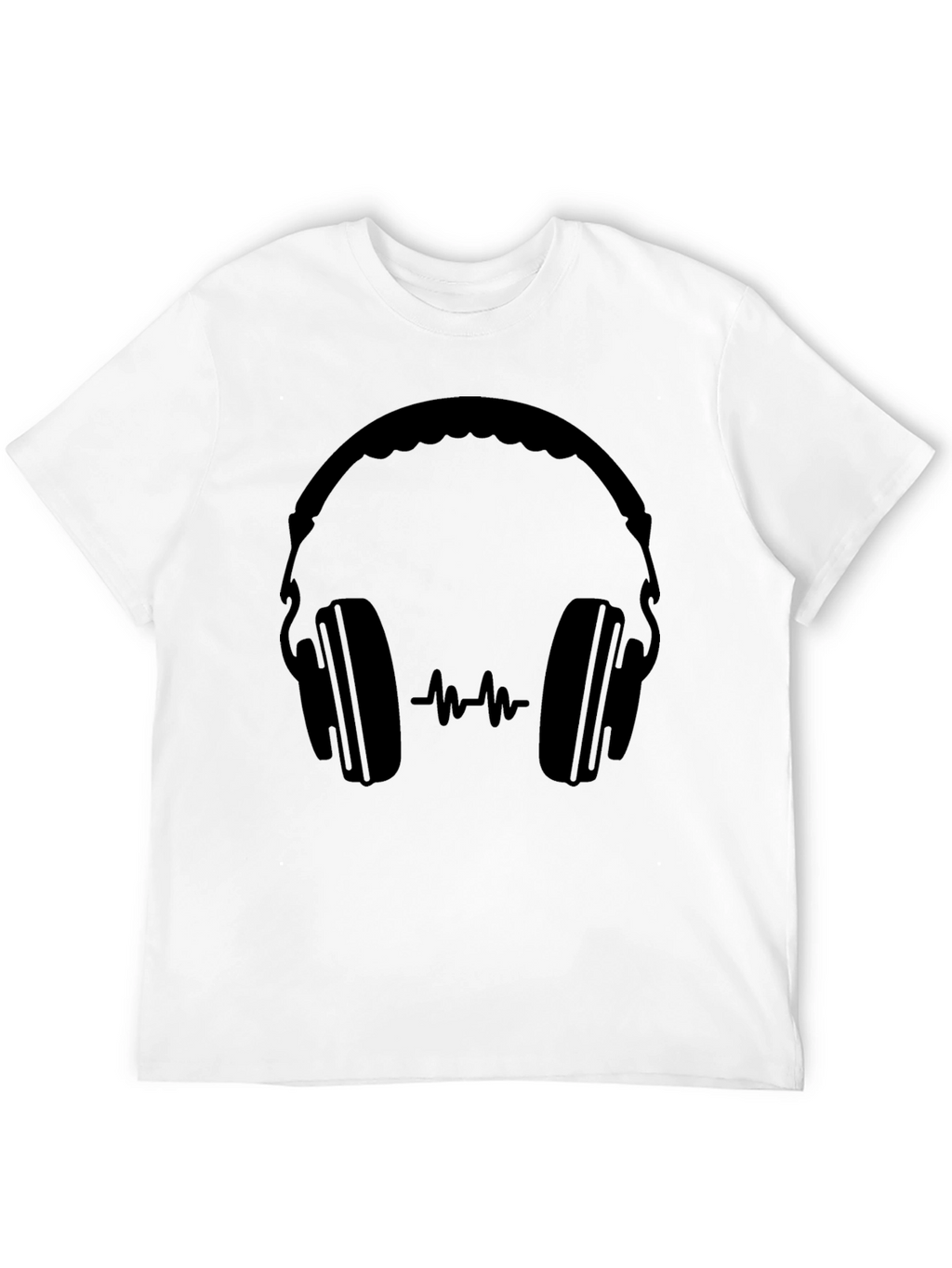 Headphones Graphic Tee - Modern Music Lover T-Shirt