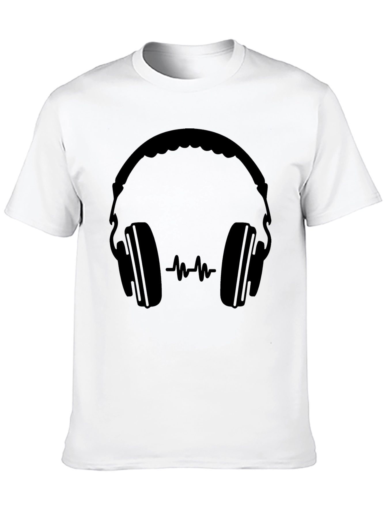 Headphones Graphic Tee - Modern Music Lover T-Shirt