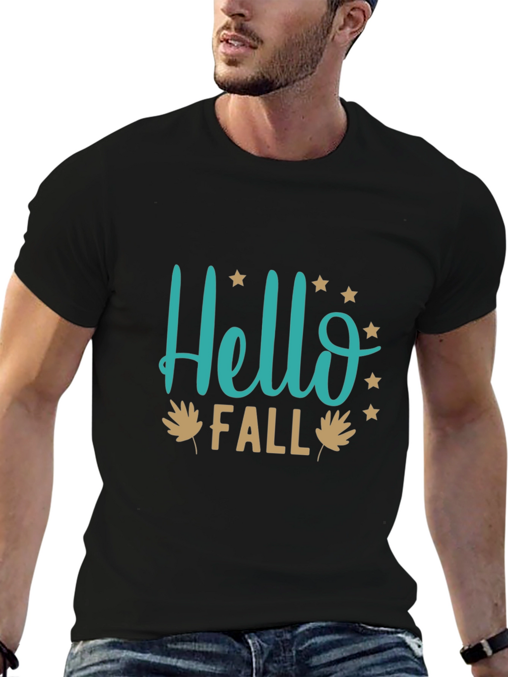 Hello Fall Graphic Tee - Stylish Autumn T-Shirt