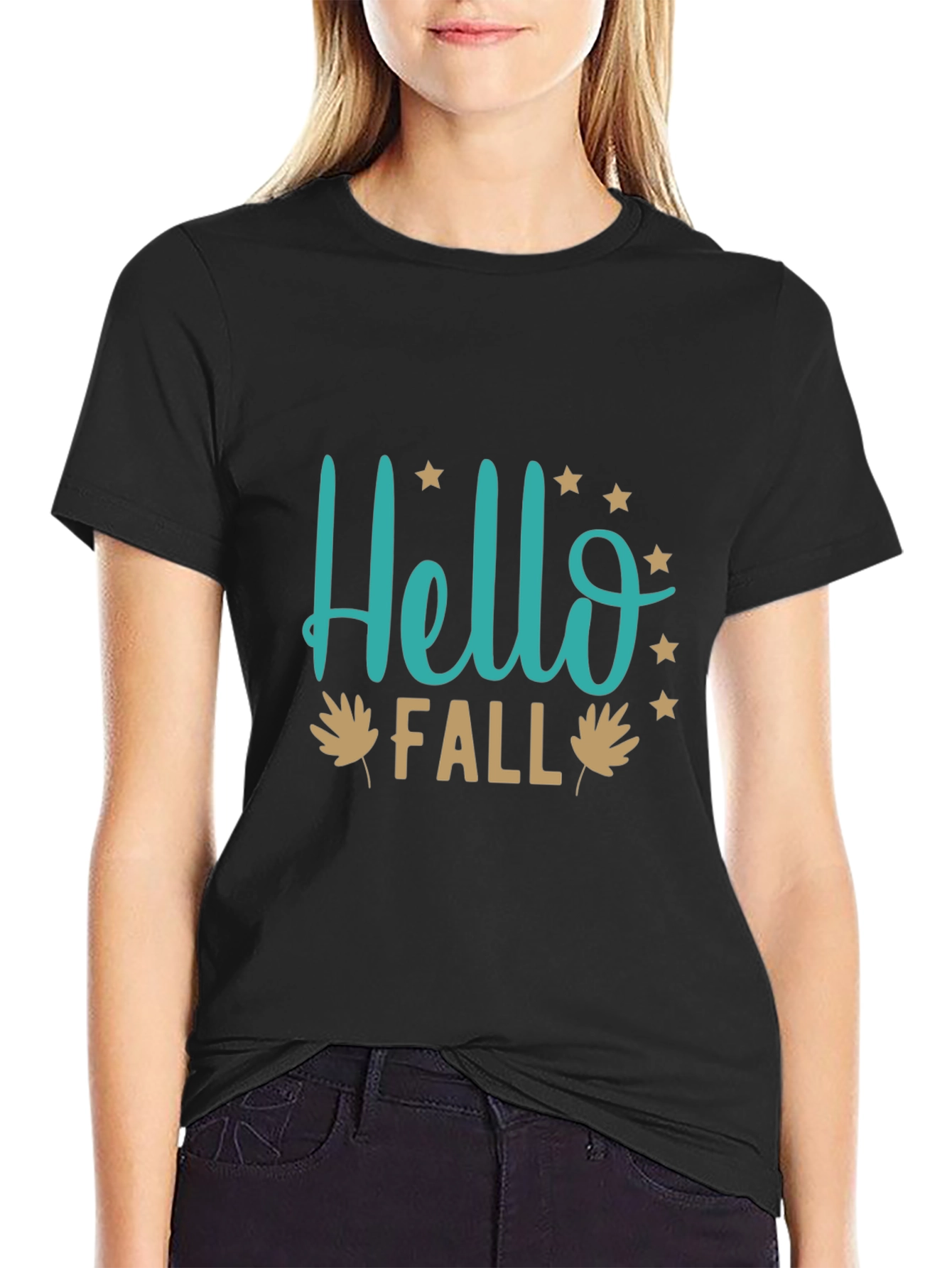 Hello Fall Graphic Tee - Stylish Autumn T-Shirt