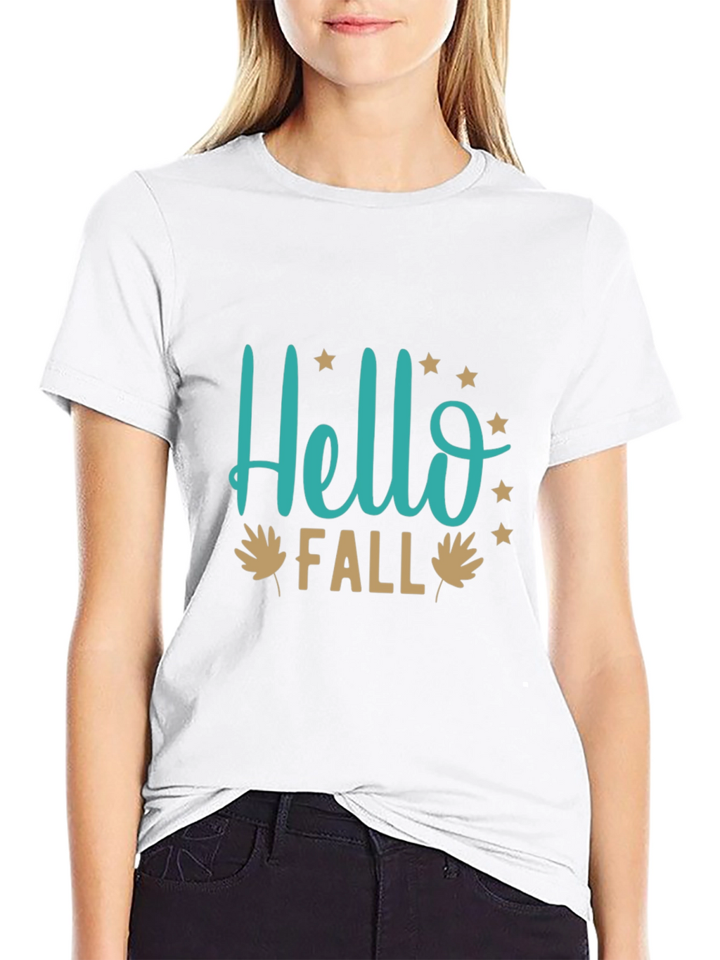 Hello Fall Graphic Tee - Stylish Autumn T-Shirt