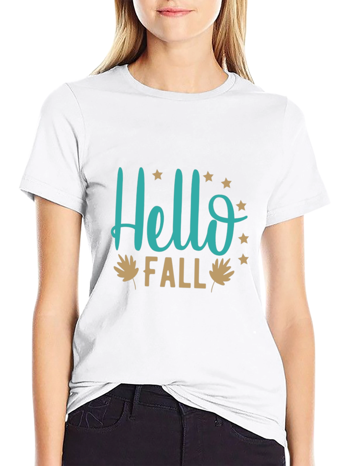 Hello Fall Graphic Tee - Stylish Autumn T-Shirt