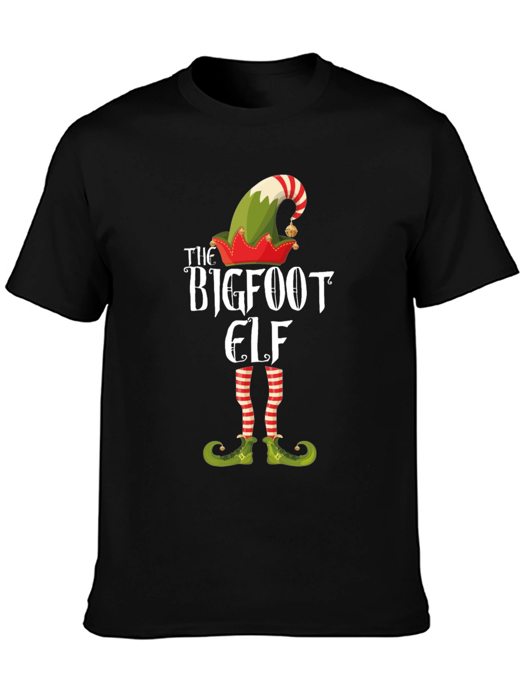 Bigfoot Elf Graphic Tee - Holiday Fun!